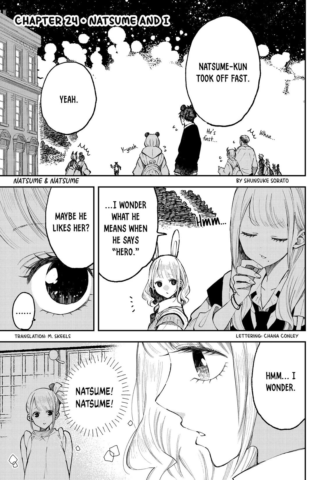 Natsume and Natsume Chapter 24 page 1 - Chapter 24