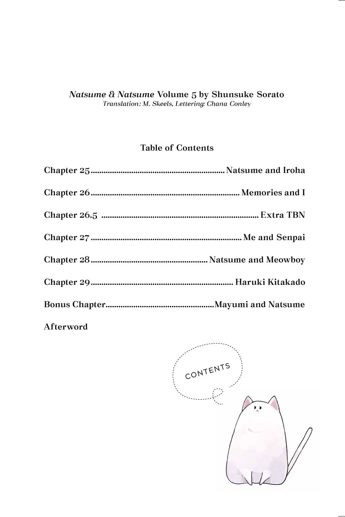Natsume and Natsume Chapter 25 page 4 - Chapter 25