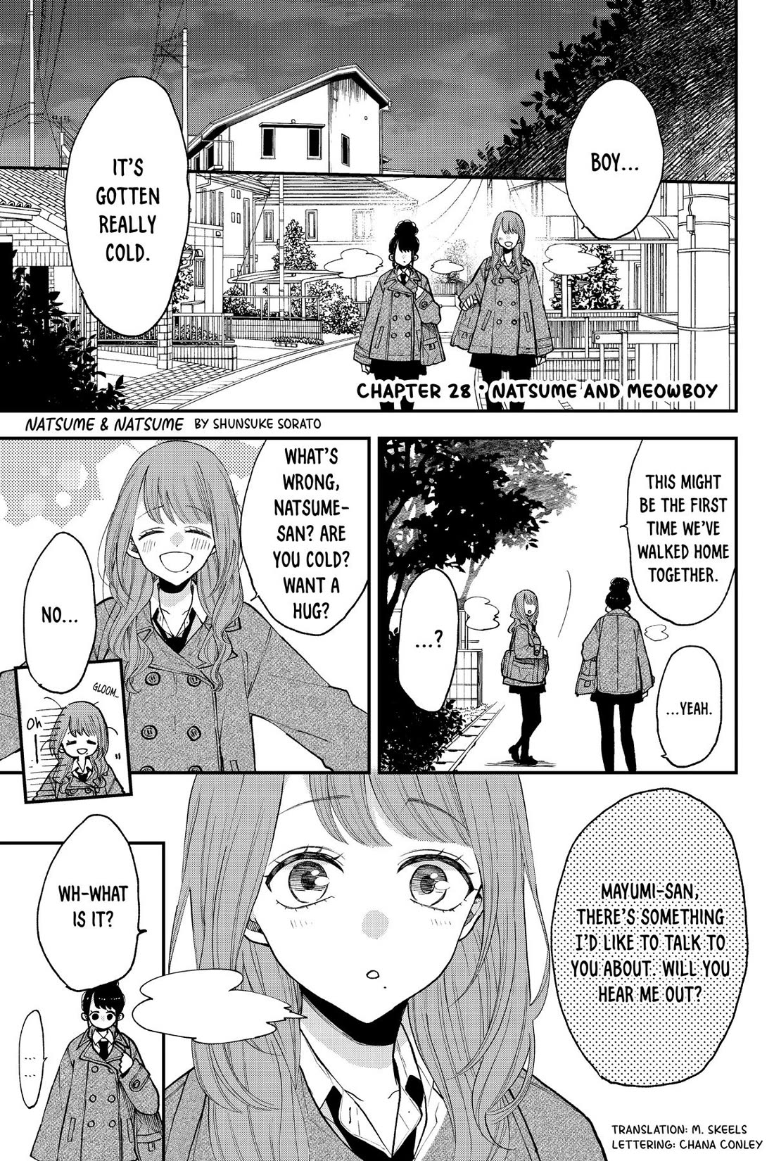 Natsume and Natsume Chapter 28 page 1 - Chapter 28