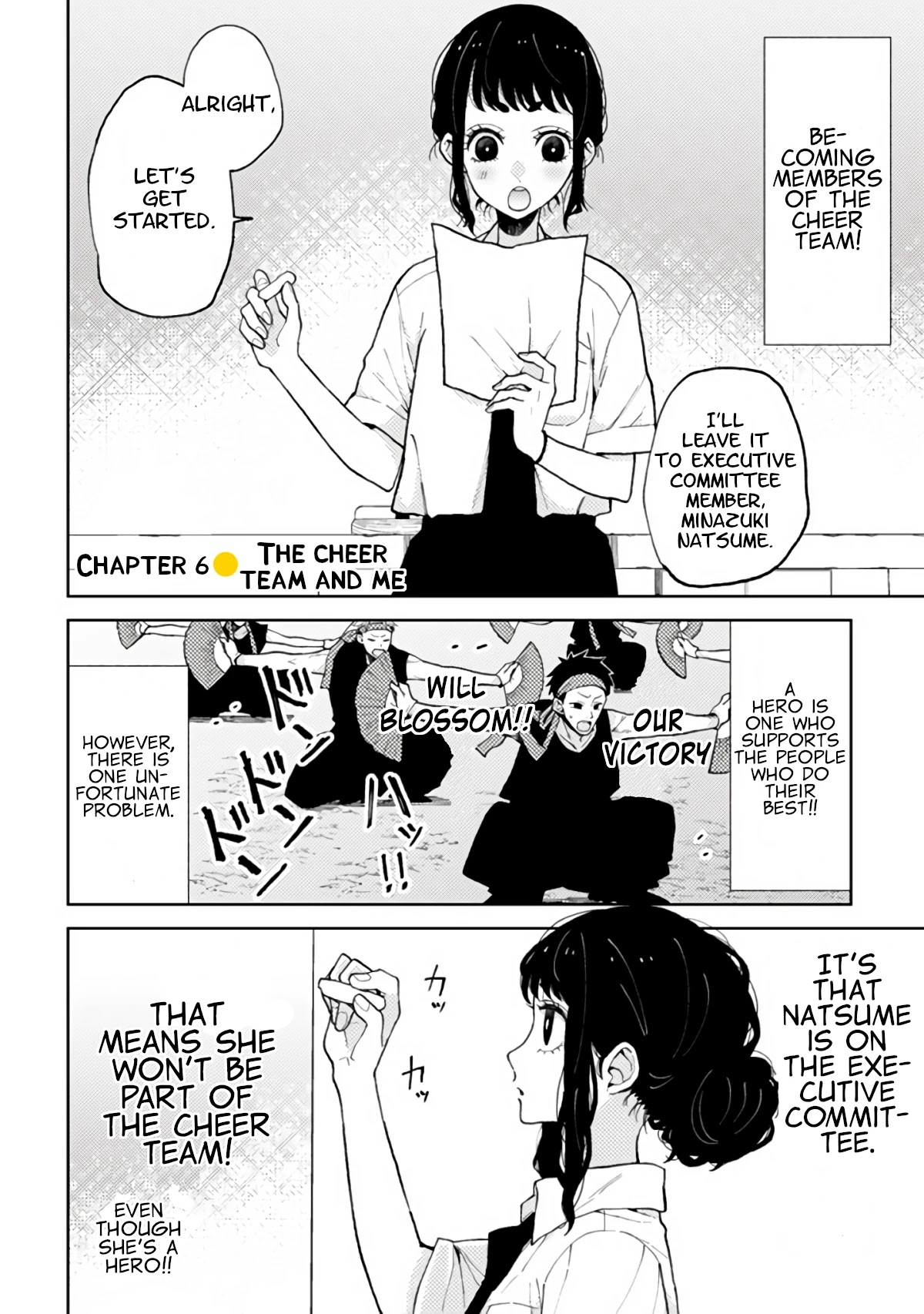 Natsume and Natsume Chapter 6 page 2 - Chapter 6: The Cheer Team and Me