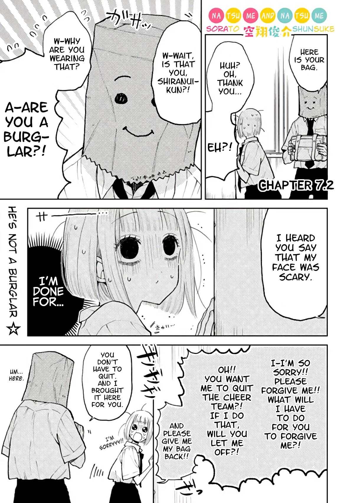 Natsume and Natsume Chapter 7.2 page 1 - Chapter 7.2