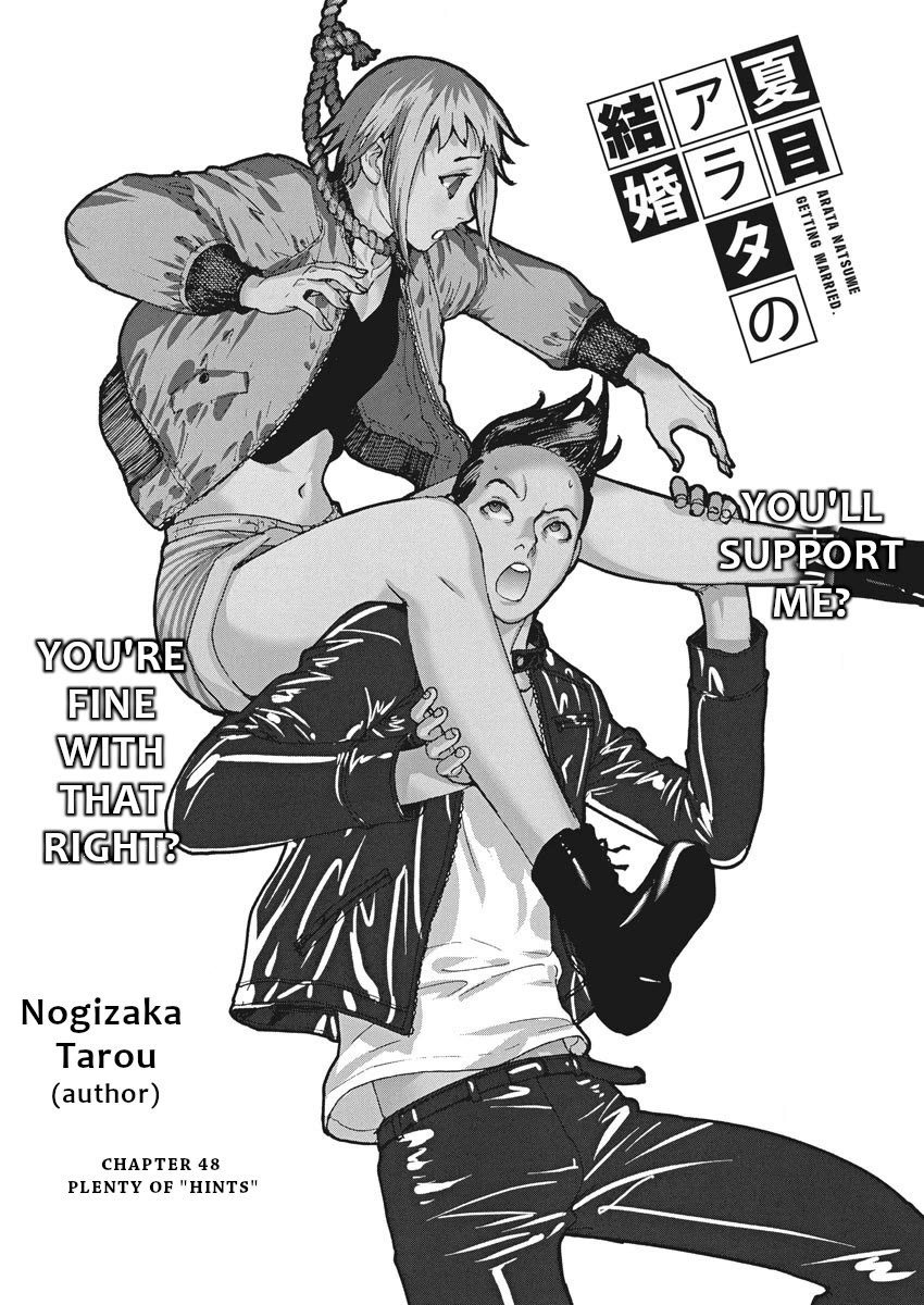 Natsume Arata no Kekkon Chapter 48 page 1 - Chapter 48: Plenty of "hints"
