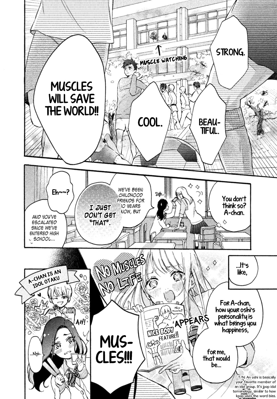 Natsume-senpai ni Semarareru Hibi Chapter 1 page 5 - Chapter 1: Muscle Idiot