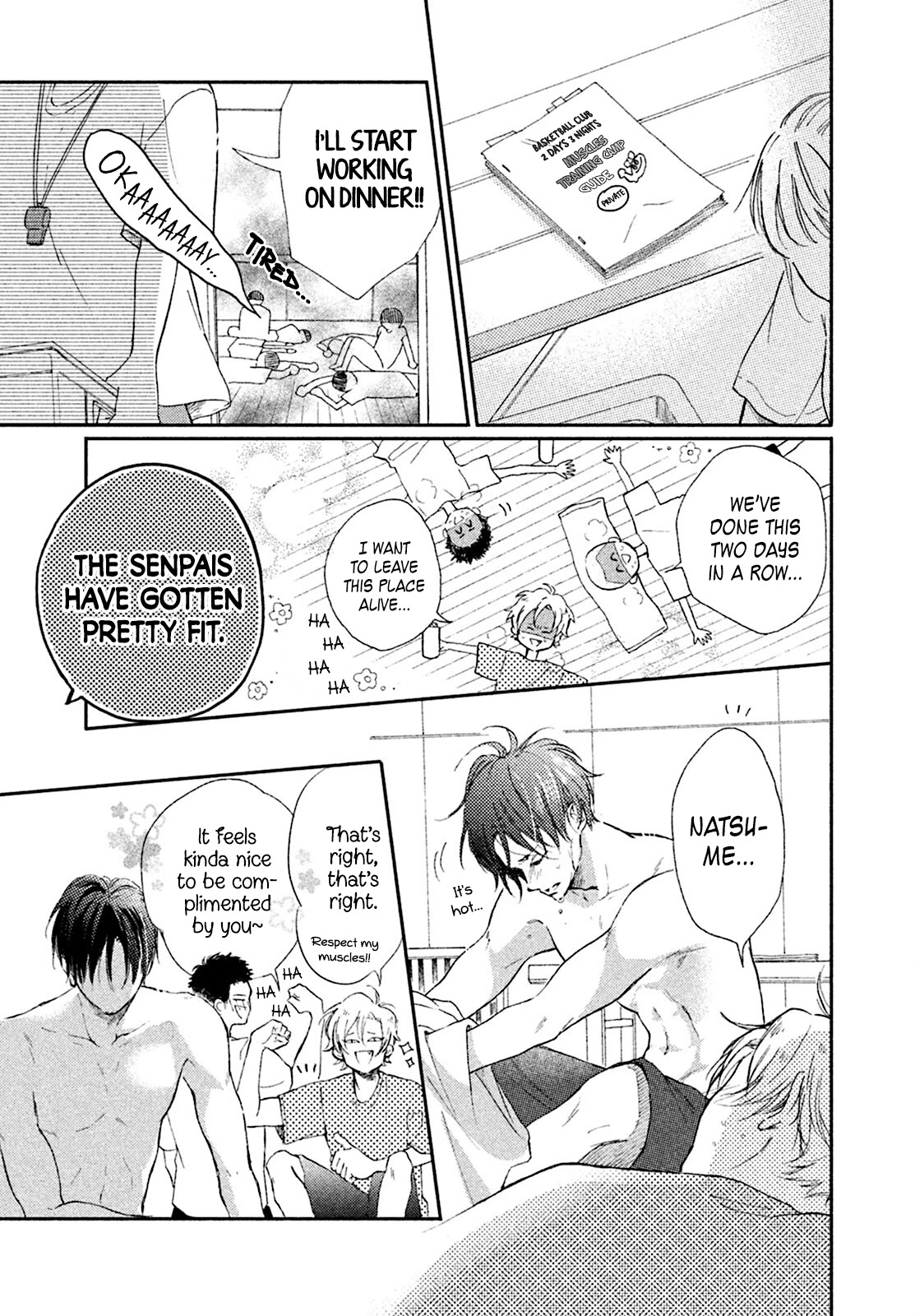 Natsume-senpai ni Semarareru Hibi Chapter 3 page 20 - Chapter 3: Muscles Training Camp