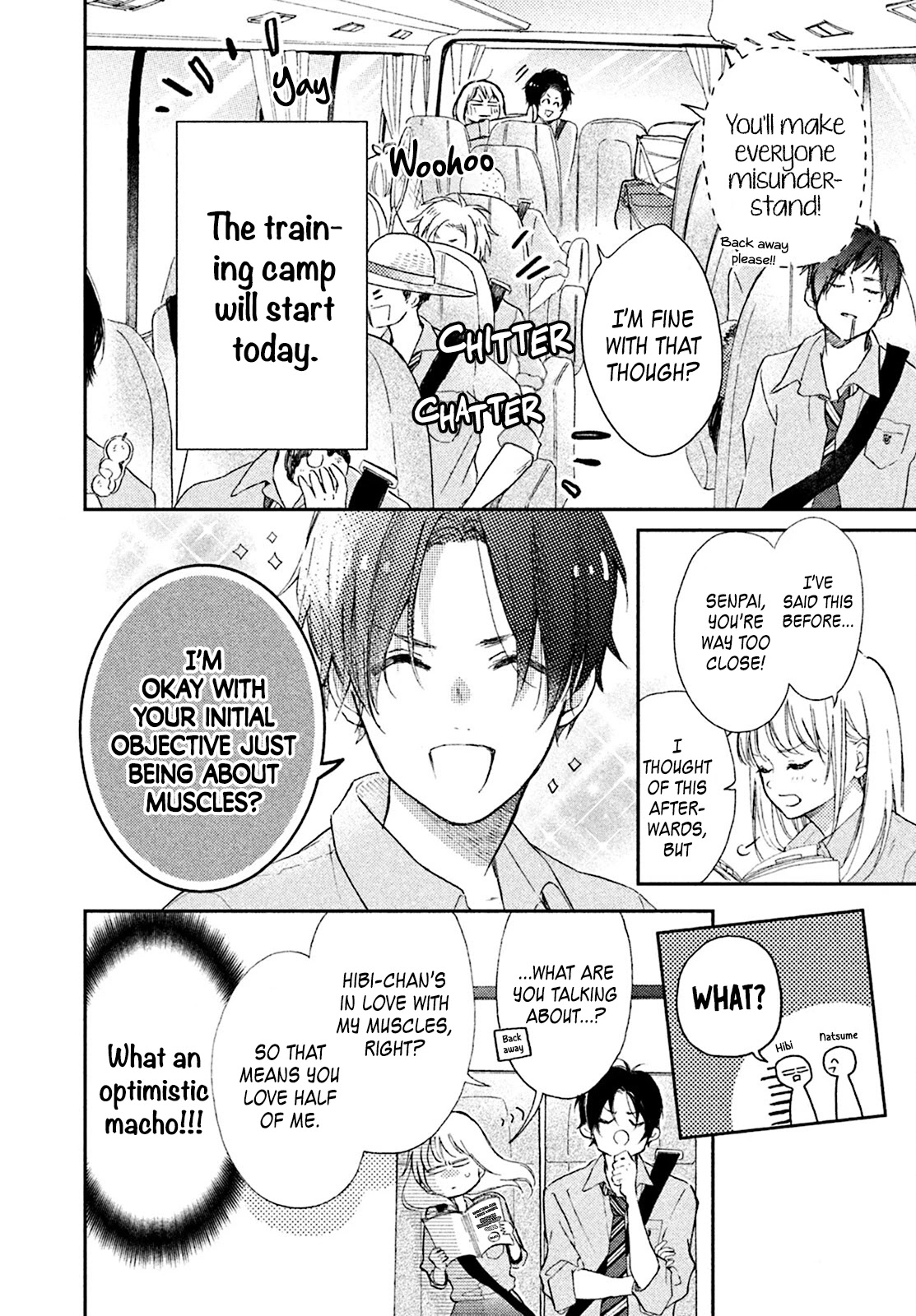 Natsume-senpai ni Semarareru Hibi Chapter 3 page 5 - Chapter 3: Muscles Training Camp