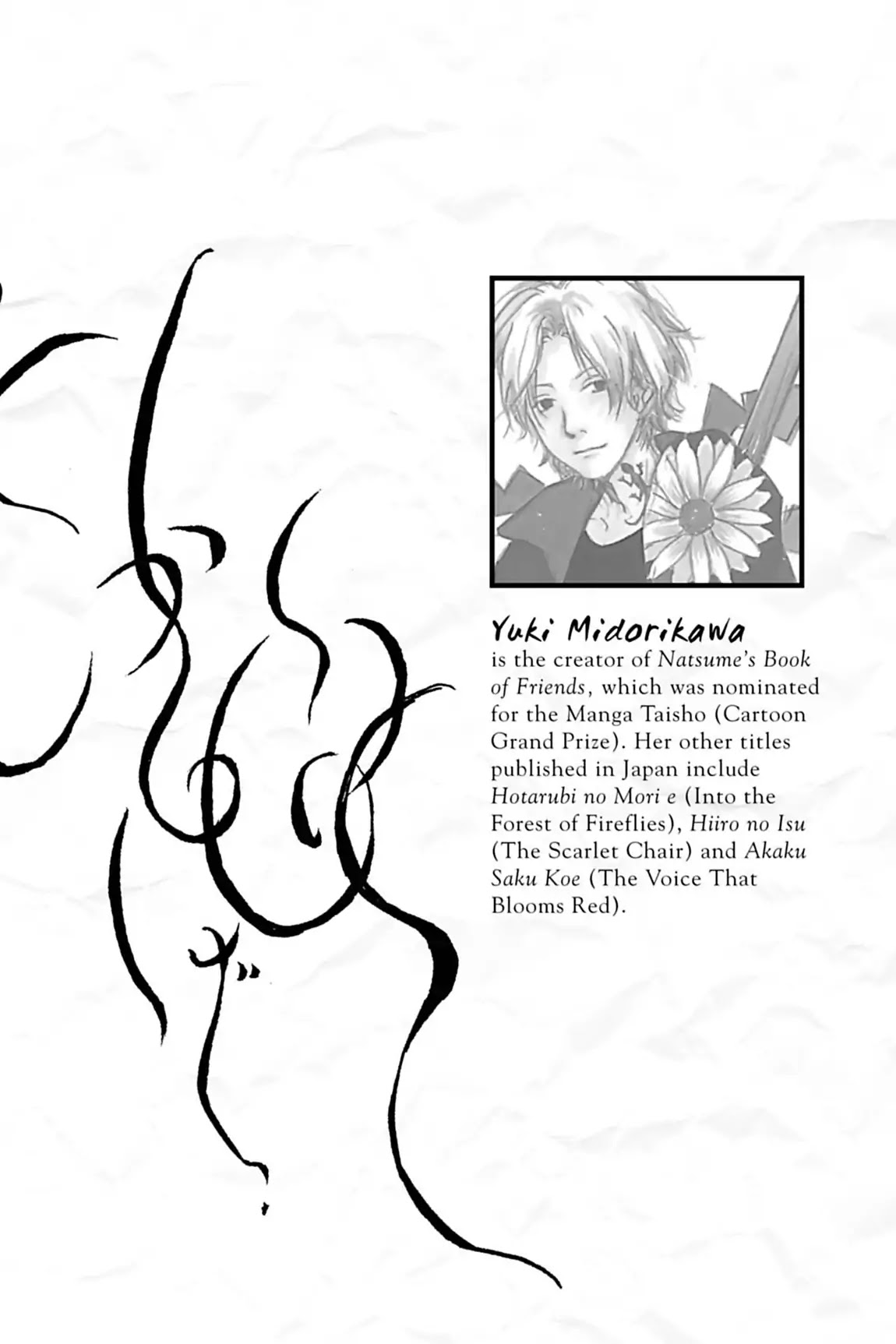 Natsume Yuujinchou Chapter 12.6 page 2 - Vol.3 End Notes