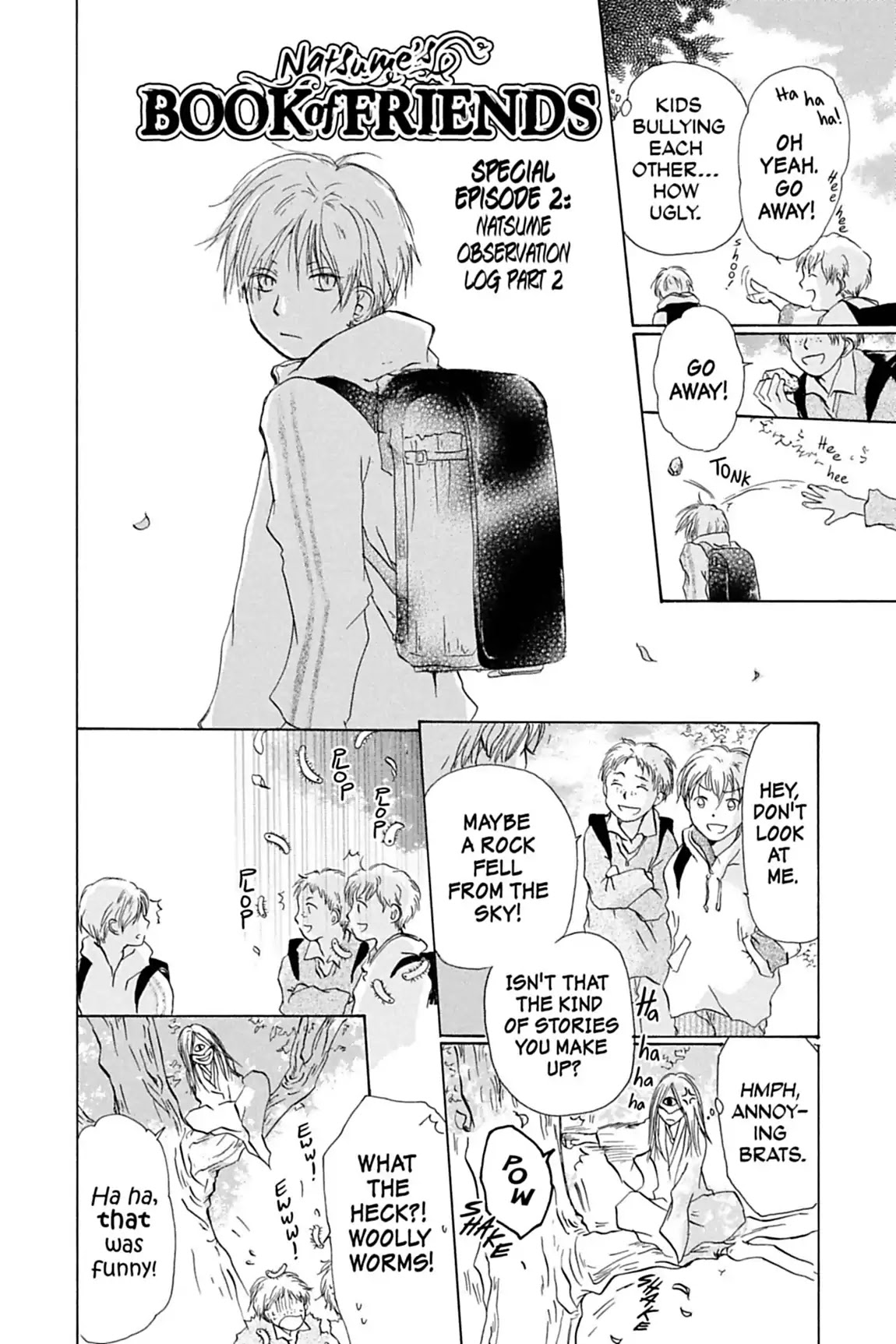 Natsume Yuujinchou Chapter 15.6 page 2 - Vol.4 Special Episode 2: Natsume Observation Log, Part 2