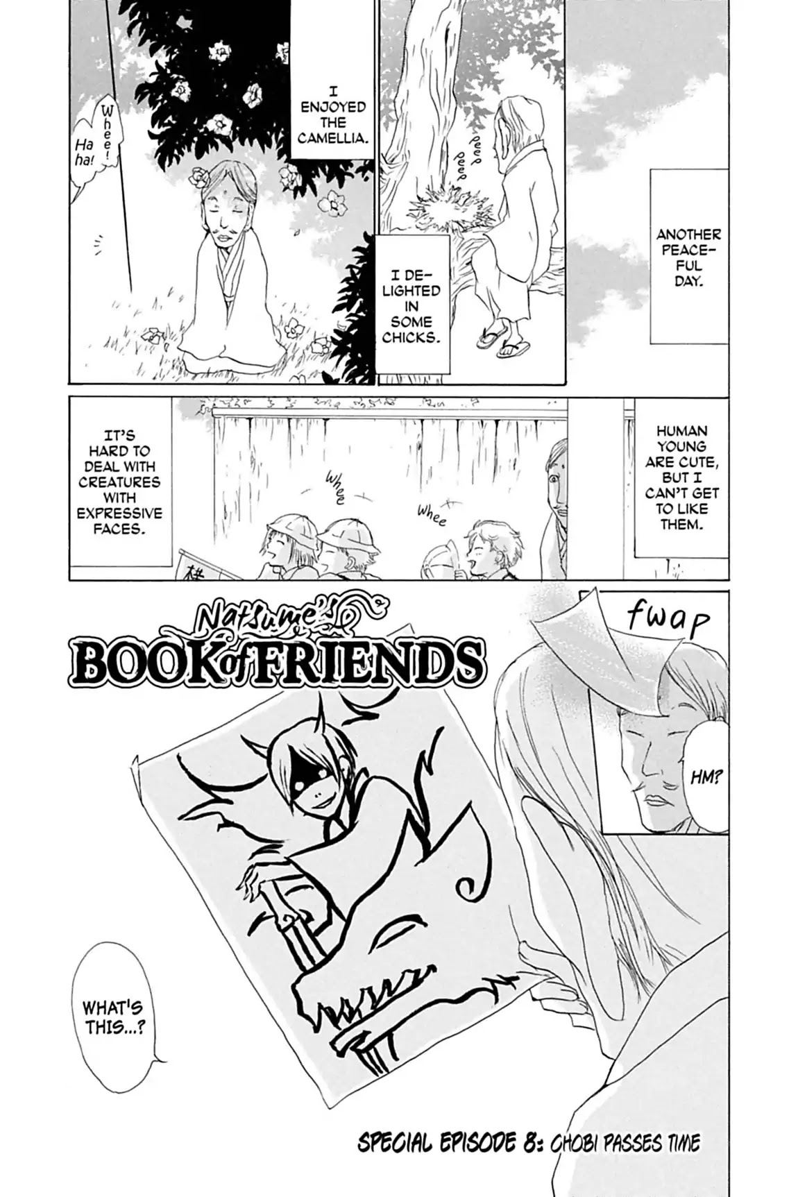 Natsume Yuujinchou Chapter 31.5 page 1 - Vol.8 Special Episode 8: Chobi Passes Time