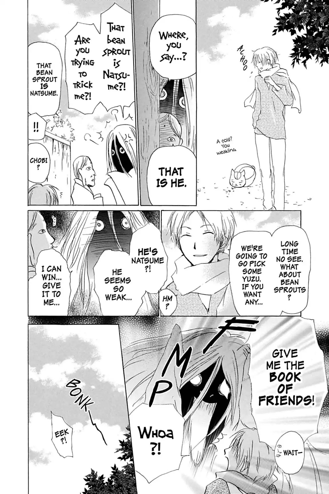 Natsume Yuujinchou Chapter 31.5 page 4 - Vol.8 Special Episode 8: Chobi Passes Time