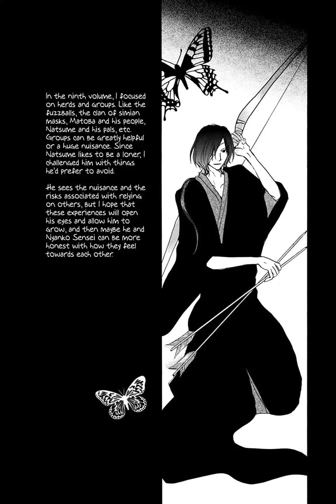 Natsume Yuujinchou Chapter 36.6 page 4 - Vol.9 Afterword