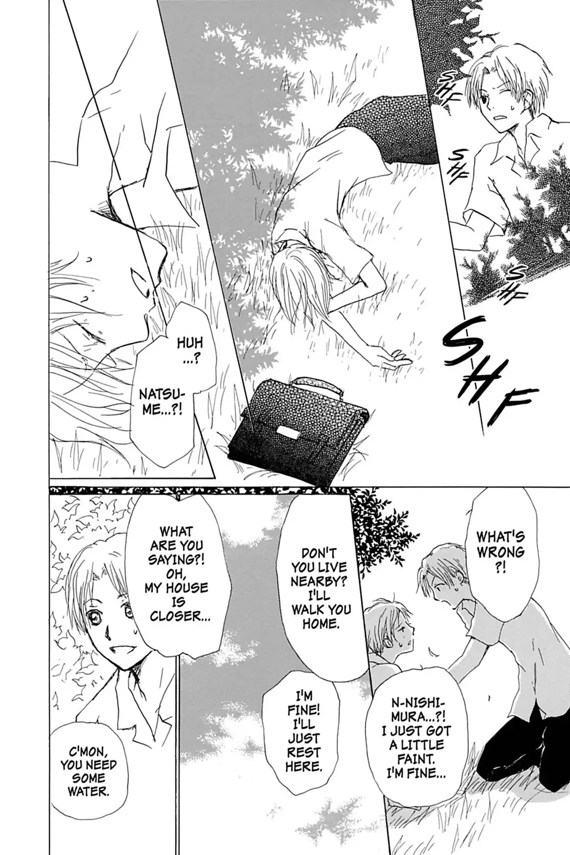Natsume Yuujinchou Chapter 54.5 page 10 - Vol.13 Special Episode 10: Nishimura and Natsume