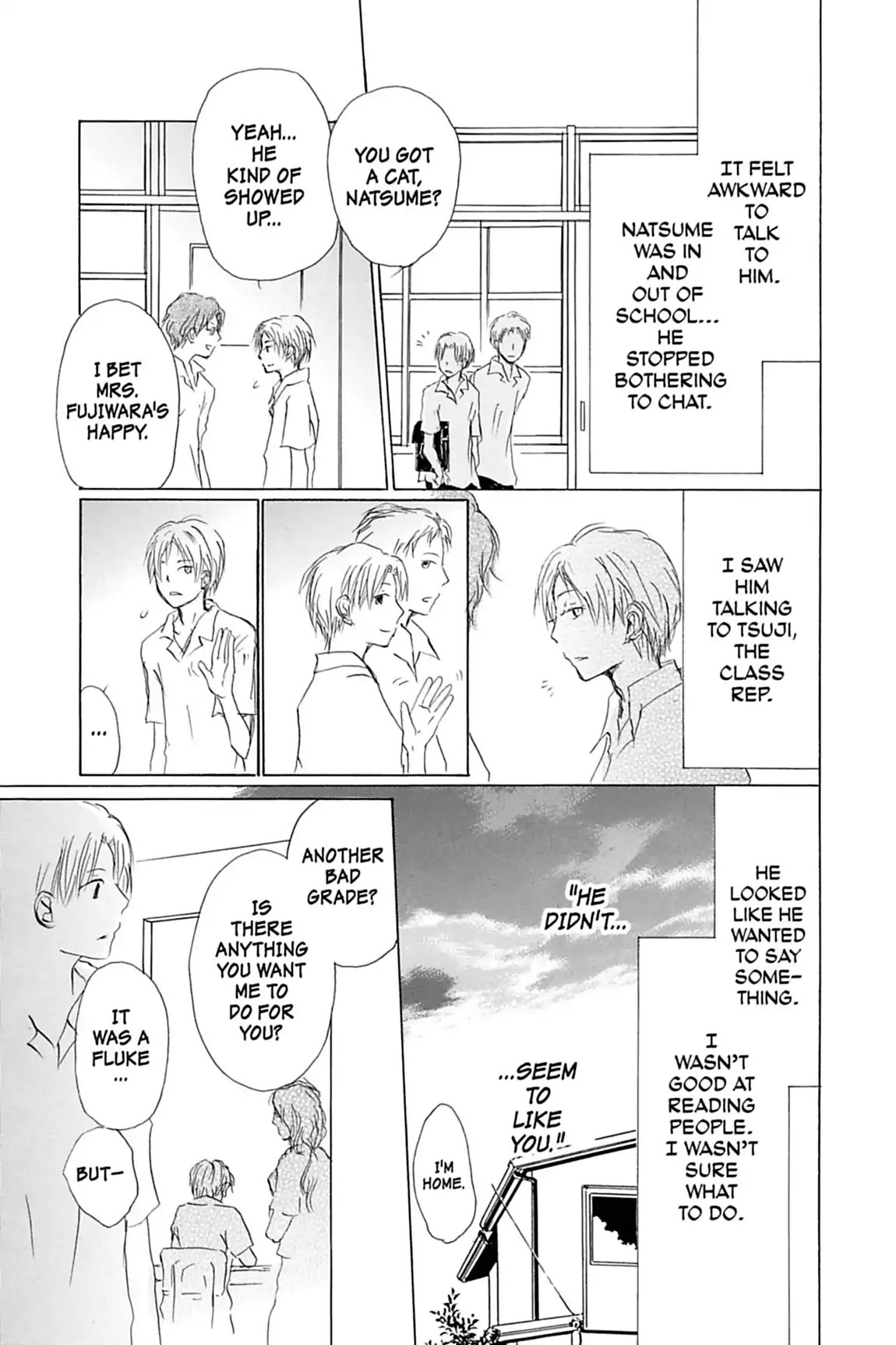 Natsume Yuujinchou Chapter 54.5 page 17 - Vol.13 Special Episode 10: Nishimura and Natsume