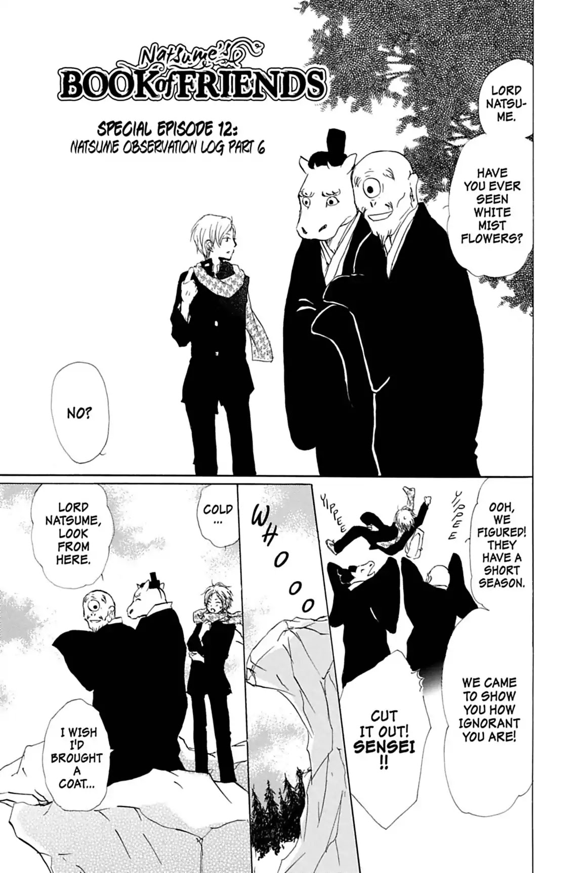 Natsume Yuujinchou Chapter 59.5 page 1 - Vol.14 Special Episode 12: Natsume Observation Log part 6