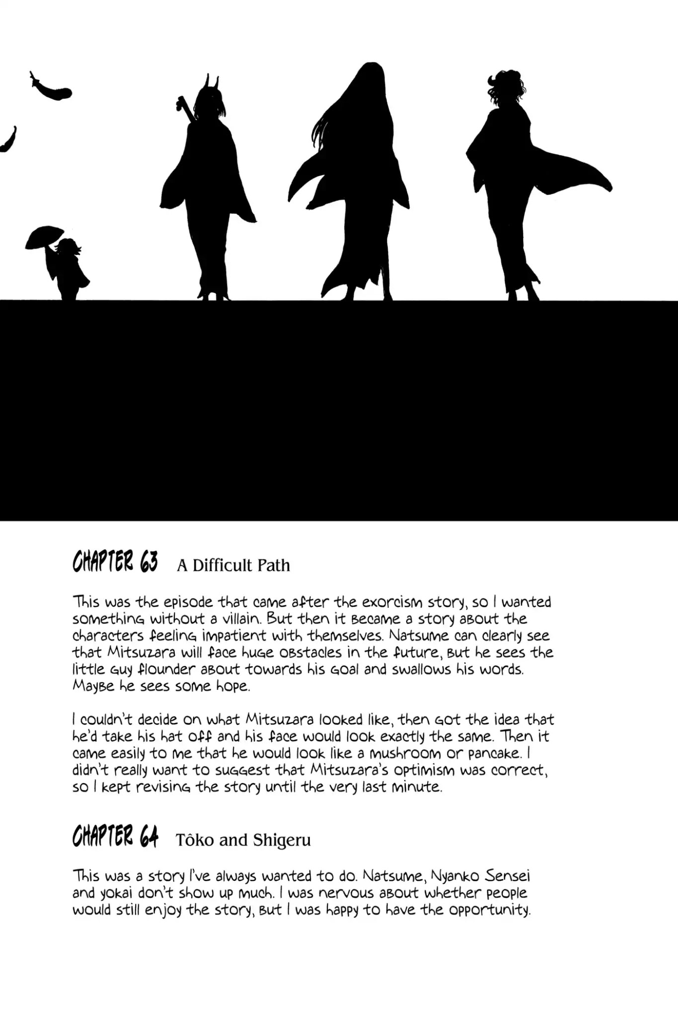 Natsume Yuujinchou Chapter 63.6 page 3 - Vol.15 Afterword