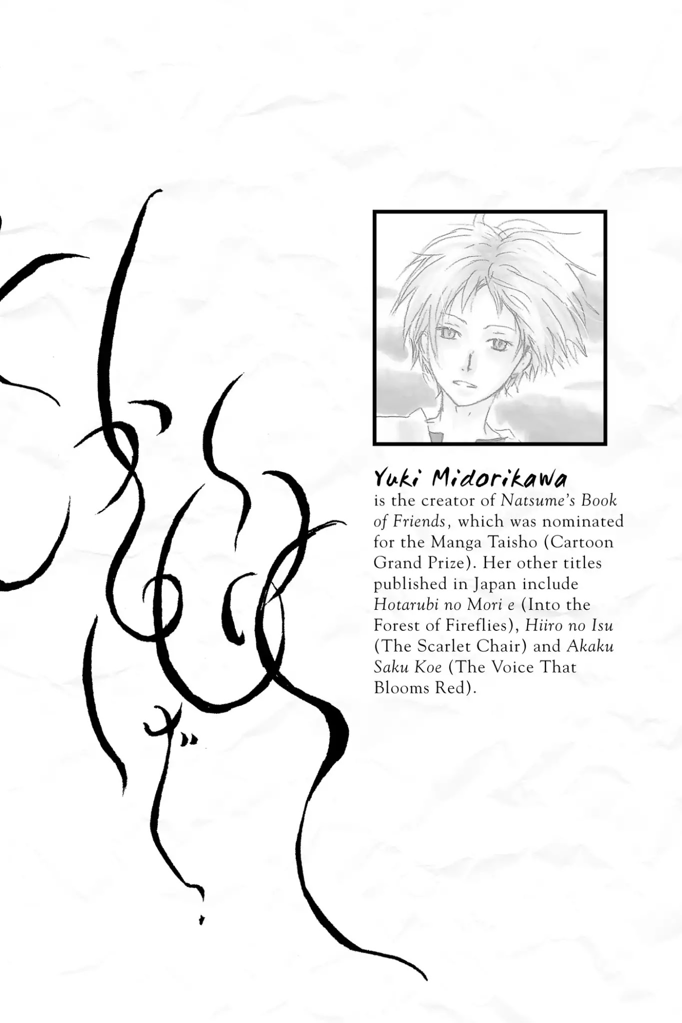 Natsume Yuujinchou Chapter 63.7 page 2 - Vol.15 End Notes