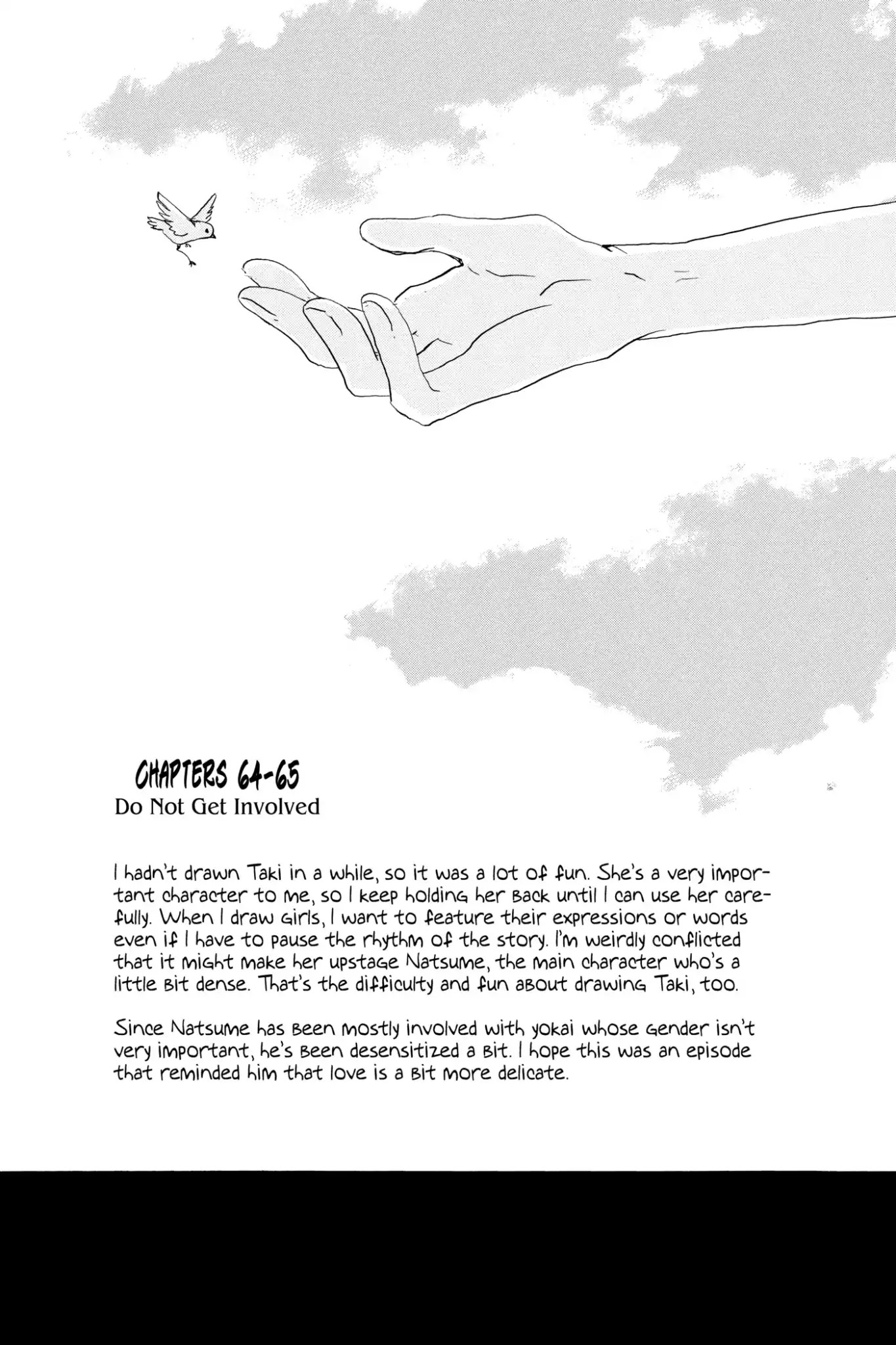 Natsume Yuujinchou Chapter 67.6 page 2 - Vol.16 Afterword