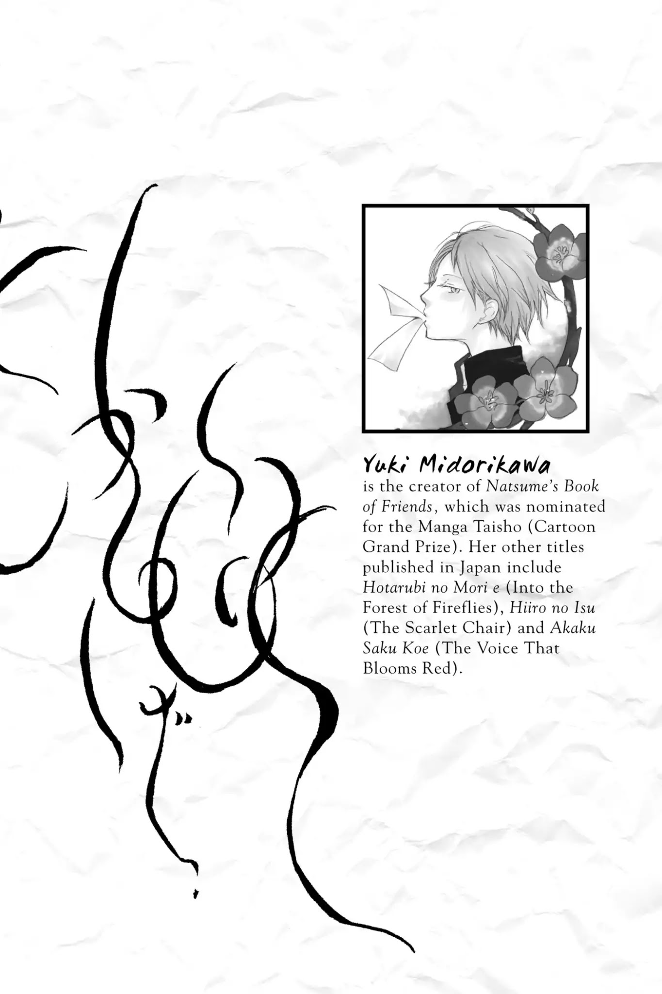 Natsume Yuujinchou Chapter 67.7 page 2 - Vol.16 End Notes