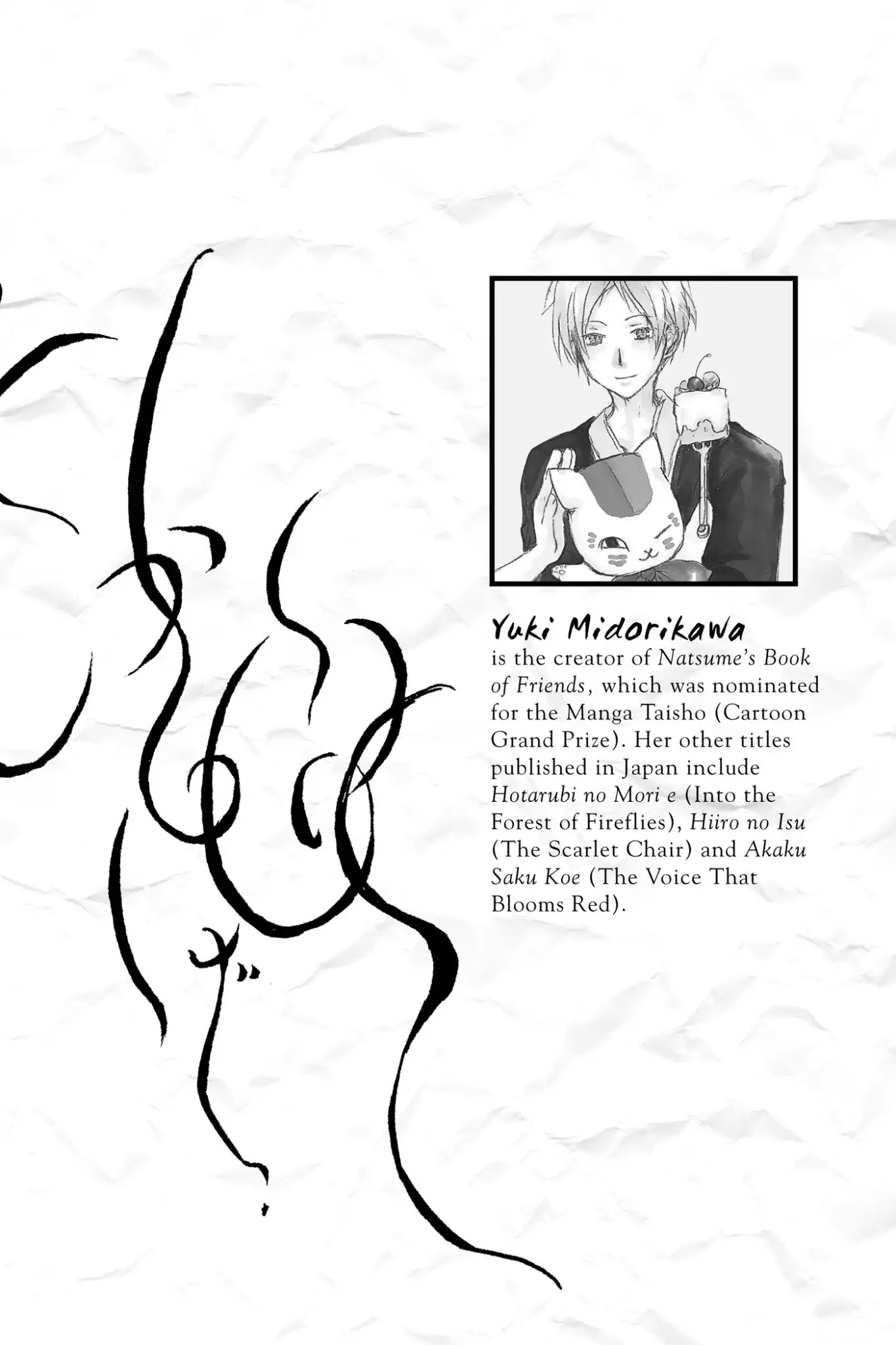 Natsume Yuujinchou Chapter 70.8 page 2 - Vol.17 End Notes