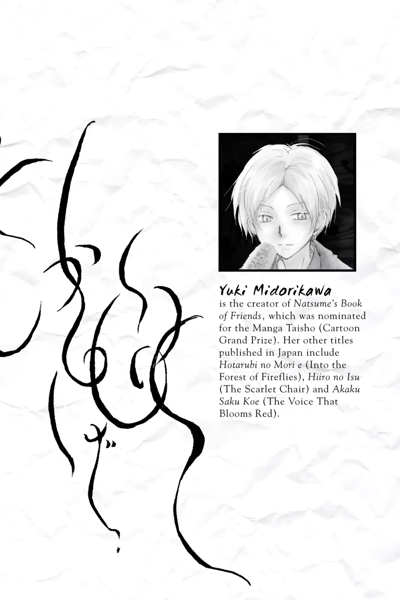 Natsume Yuujinchou Chapter 81.6 page 2 - Vol.20 End Notes