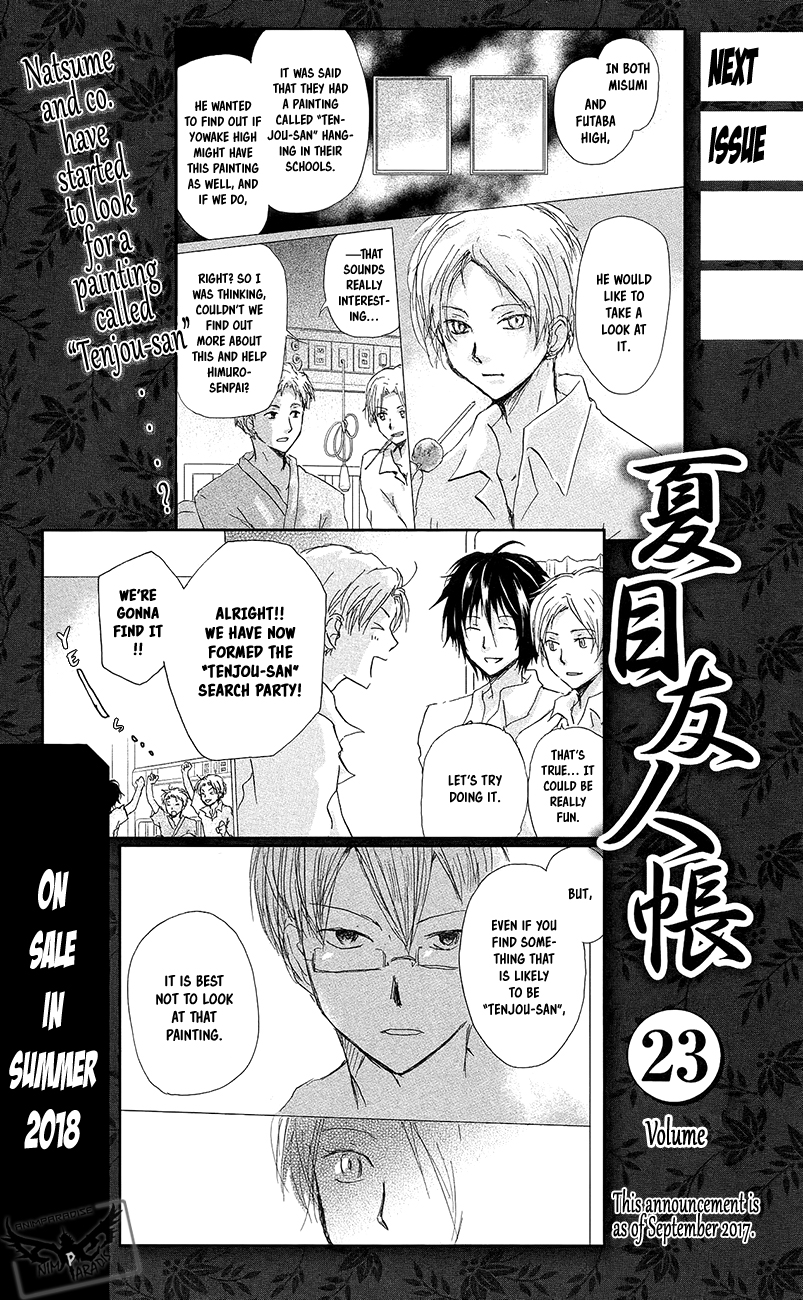 Natsume Yuujinchou Chapter 89.6 page 8 - Chapter 89.6: Extras for Volume 22