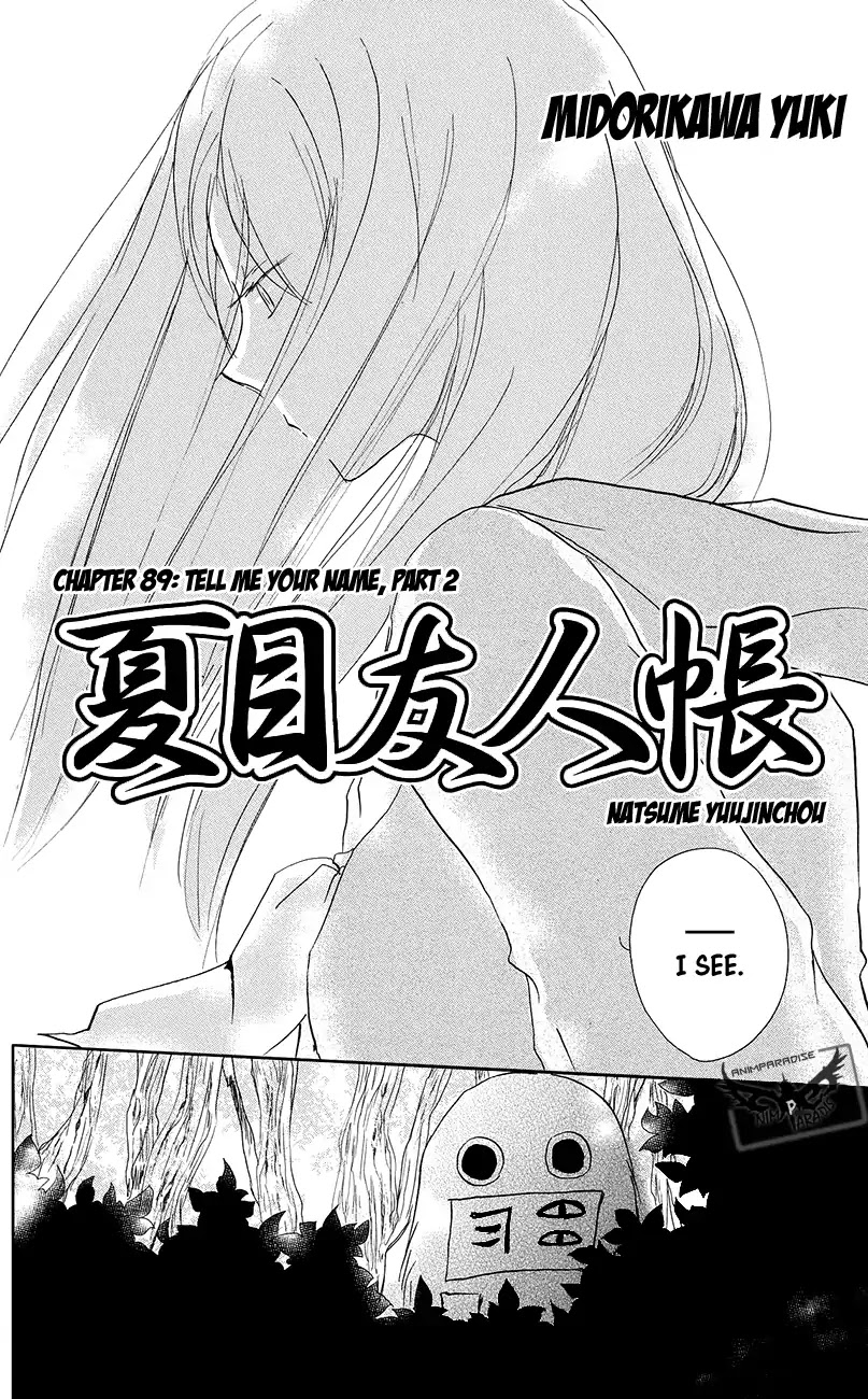 Natsume Yuujinchou Chapter 89 page 8 - Chapter 89: Tell Me Your Name Part 2