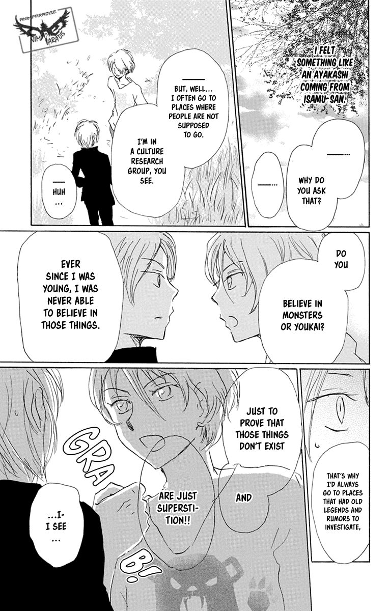 Natsume Yuujinchou Chapter 95 page 28 - Chapter 95: The Two Who Are Bad with Each Other (Part 1)