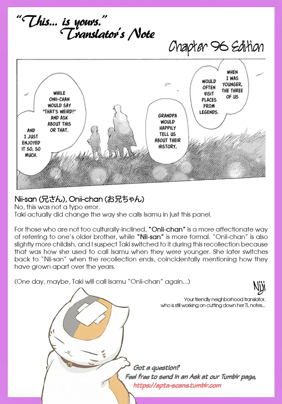 Natsume Yuujinchou Chapter 96 page 36 - Chapter 96