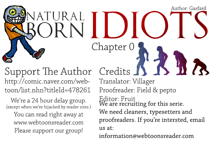 Natural Born Idiots Chapter 1.2 page 1 - Chapter 1 v2 : Hello Everyone