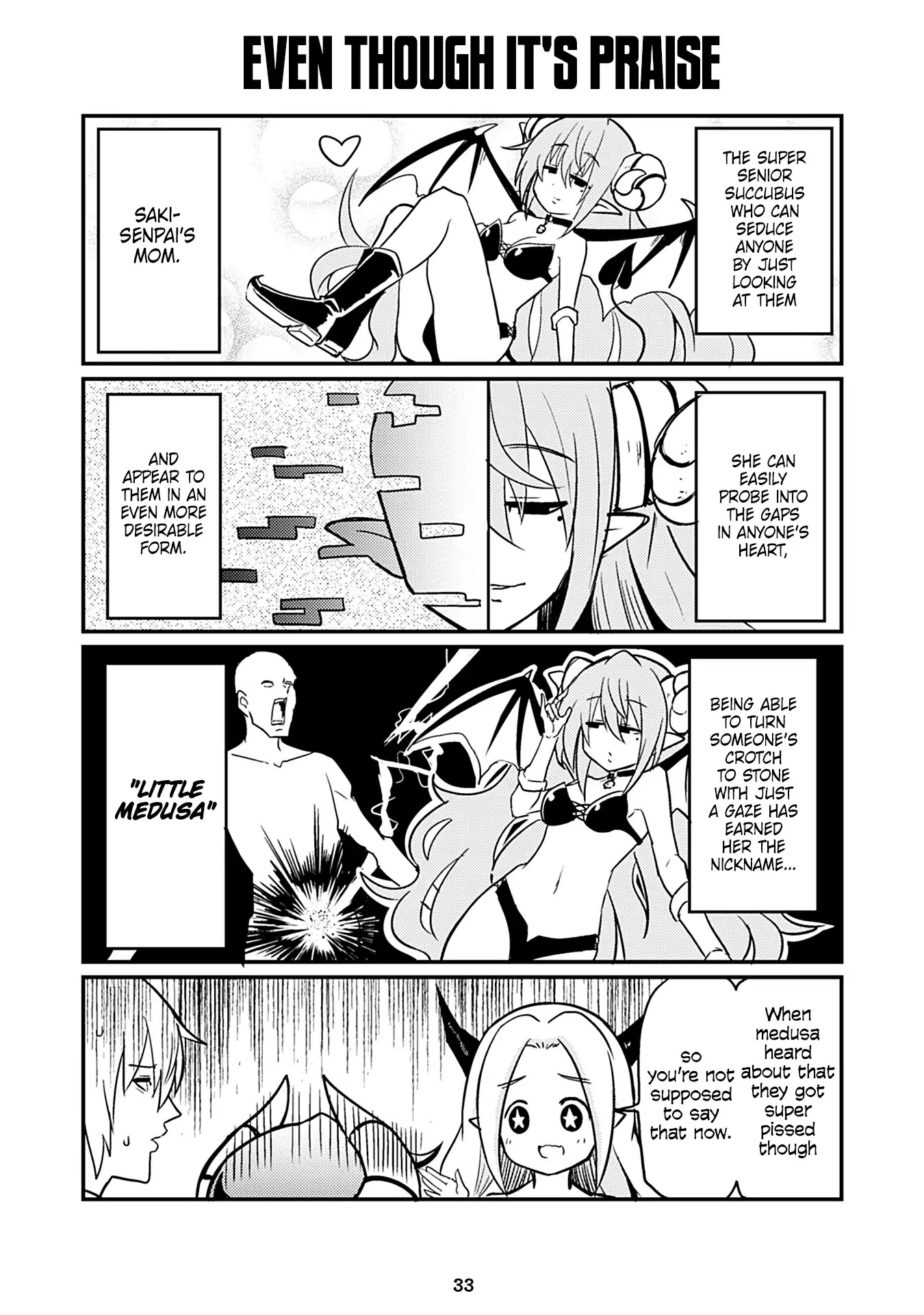 Naughty Succubus "Saki-chan" Chapter 125 page 1 - Chapter 125: Even though it's praise