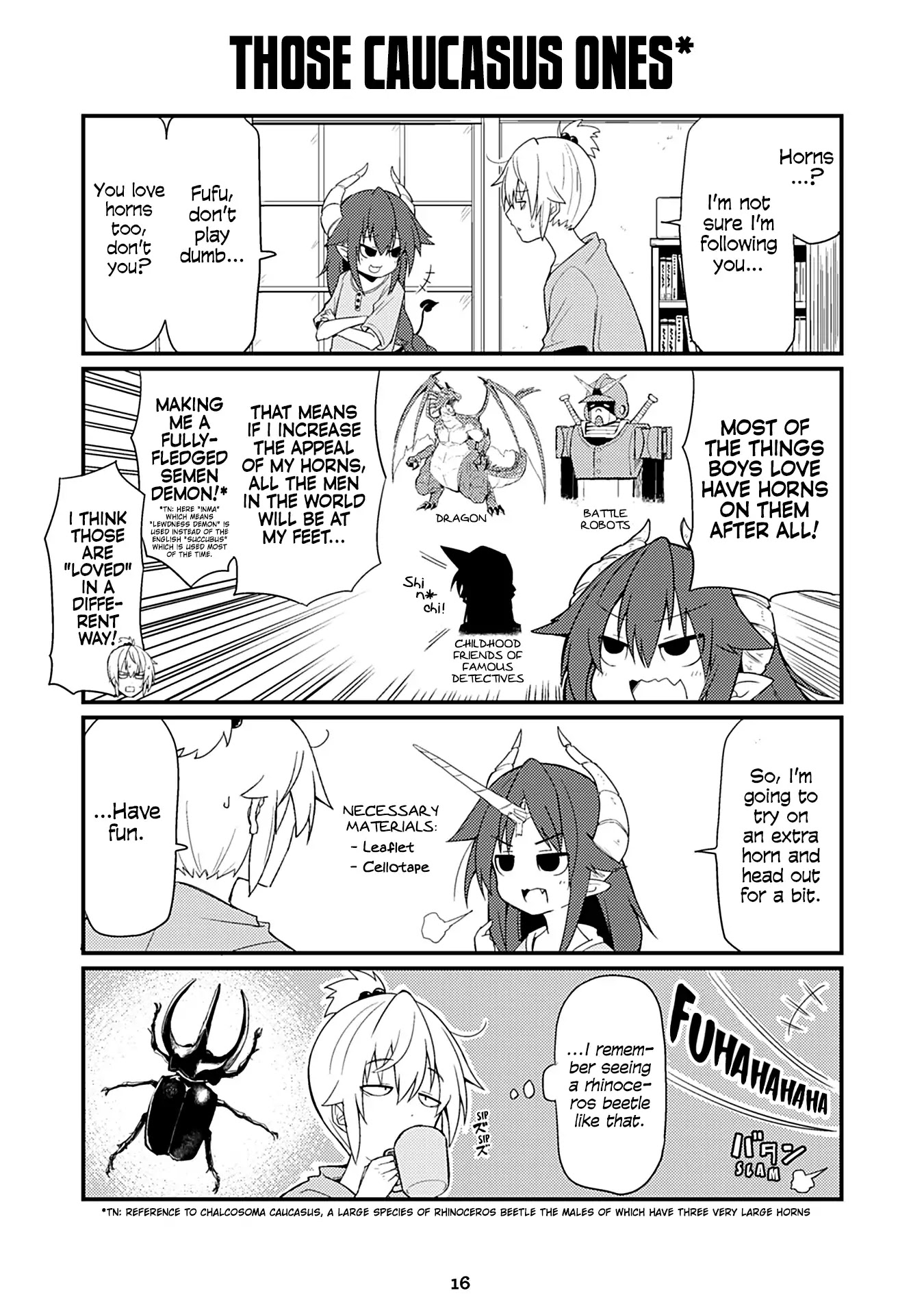 Naughty Succubus "Saki-chan" Chapter 14 page 1 - Chapter 14: Those Caucasus ones