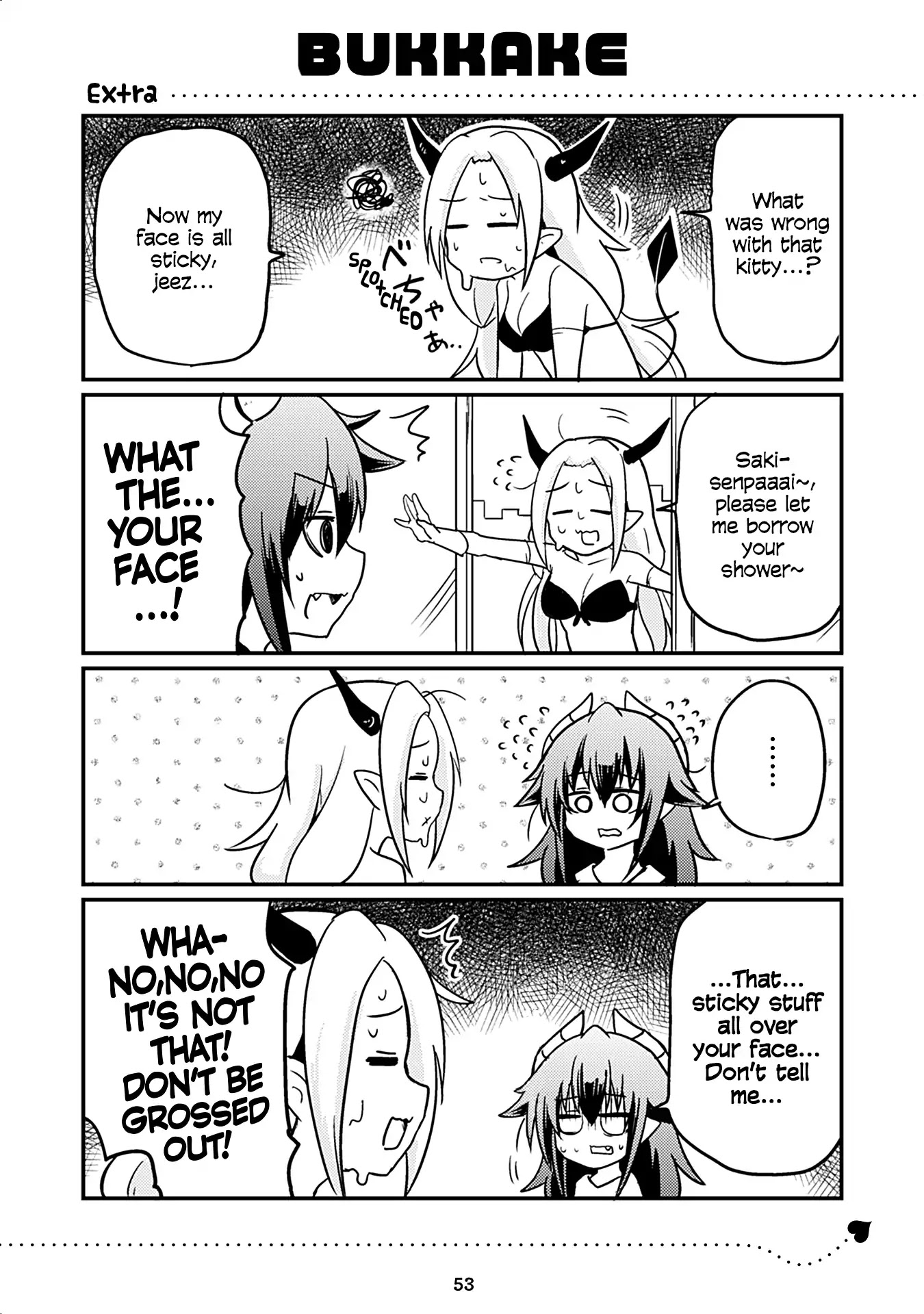 Naughty Succubus "Saki-chan" Chapter 142.5 page 1 - Chapter 142.5: Bukkake