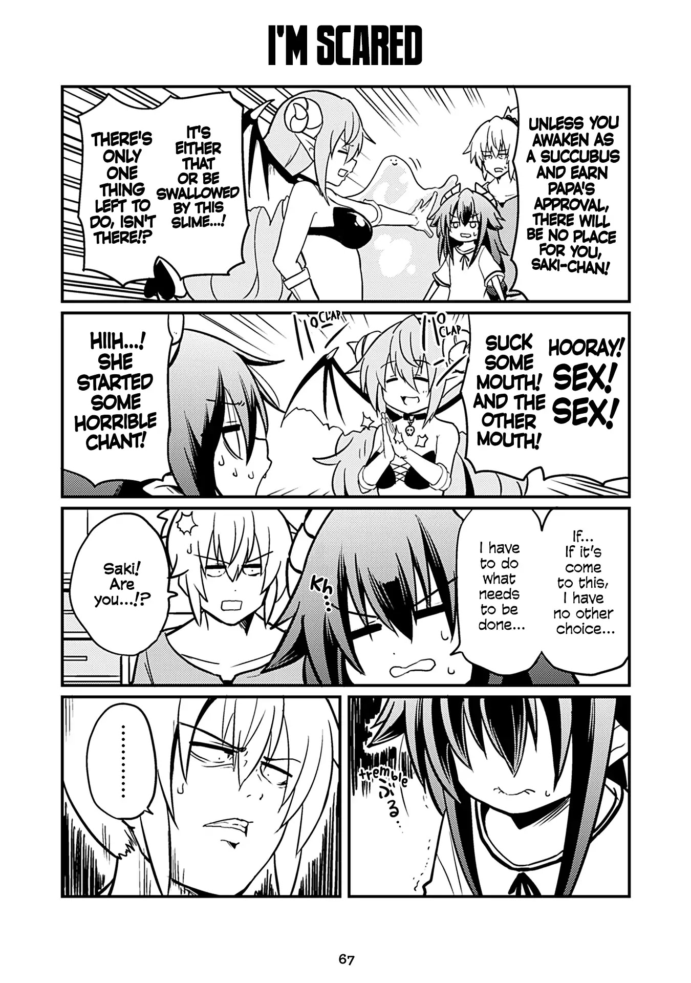 Naughty Succubus "Saki-chan" Chapter 153 page 1 - Chapter 153: I'm scared