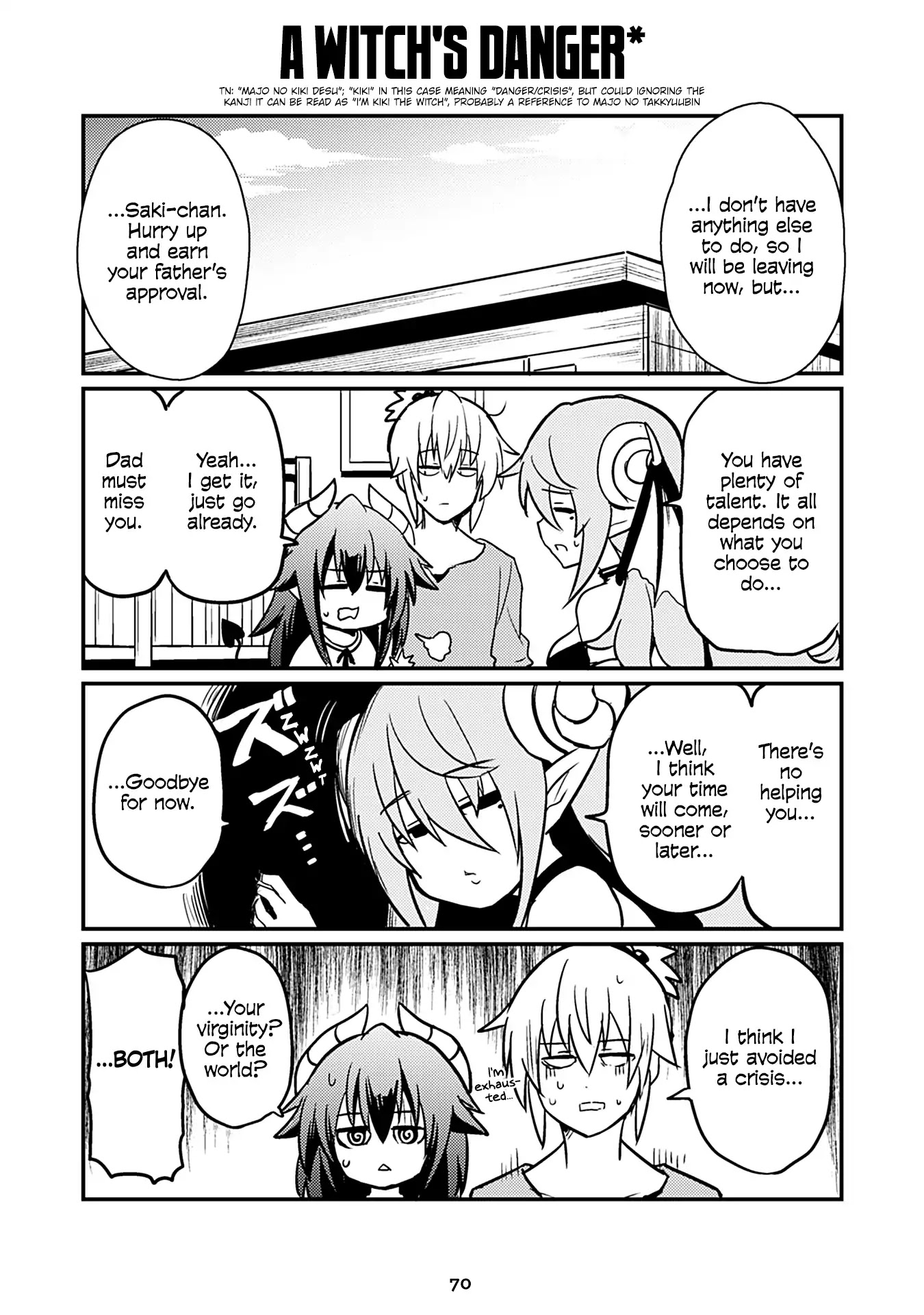 Naughty Succubus "Saki-chan" Chapter 156 page 1 - Chapter 156: A witch's danger