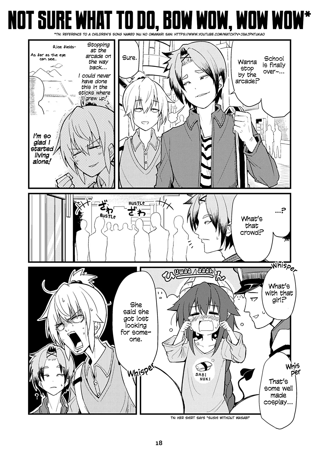 Naughty Succubus "Saki-chan" Chapter 16 page 1 - Chapter 16: Not sure what to do, bow wow, wow wow!