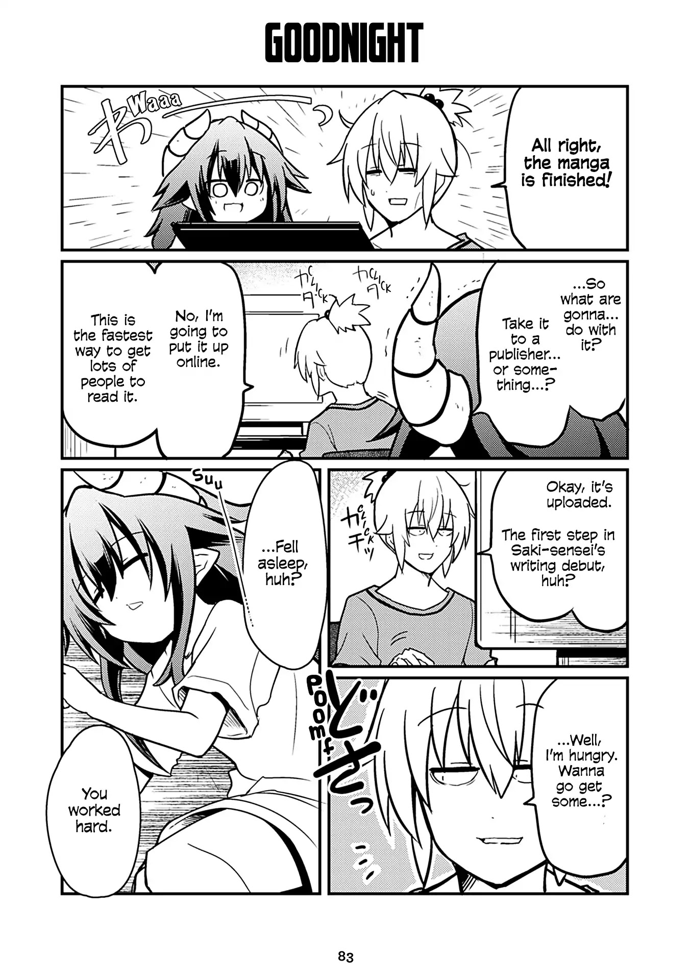 Naughty Succubus "Saki-chan" Chapter 165 page 1 - Chapter 165: Goodnight
