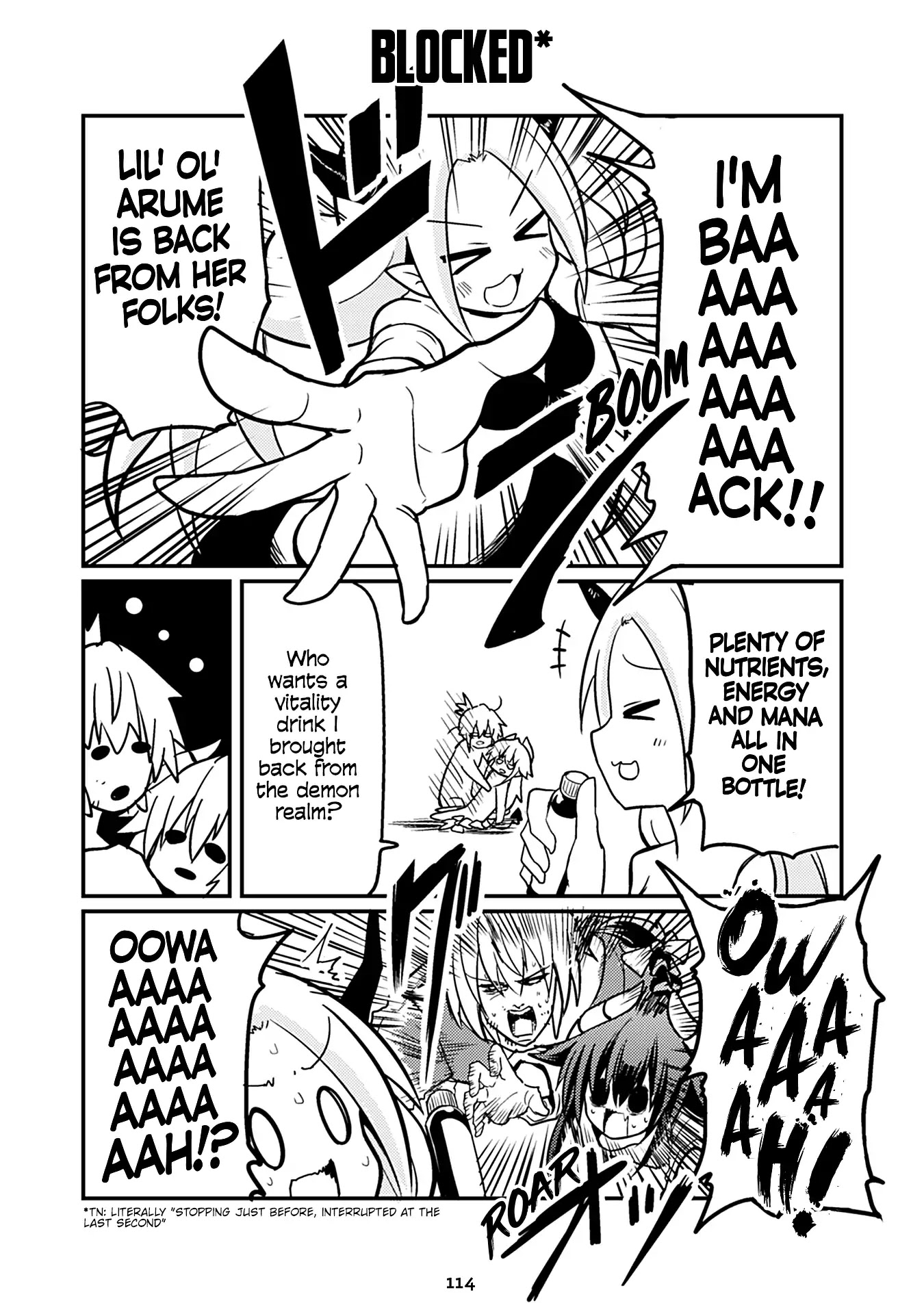 Naughty Succubus "Saki-chan" Chapter 190 page 1 - Chapter 190: Blocked*