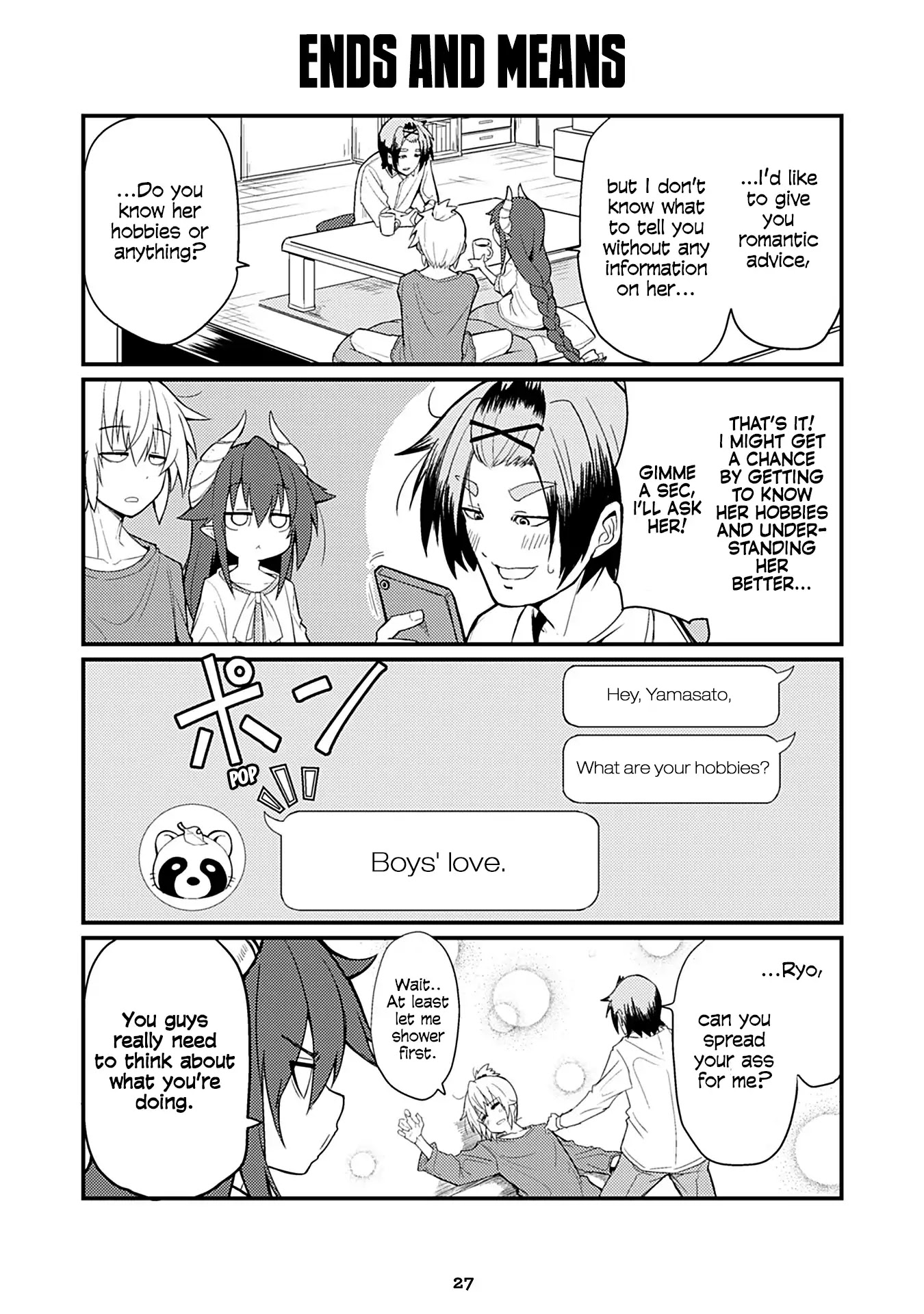 Naughty Succubus "Saki-chan" Chapter 25 page 1 - Chapter 25: Ends and Means