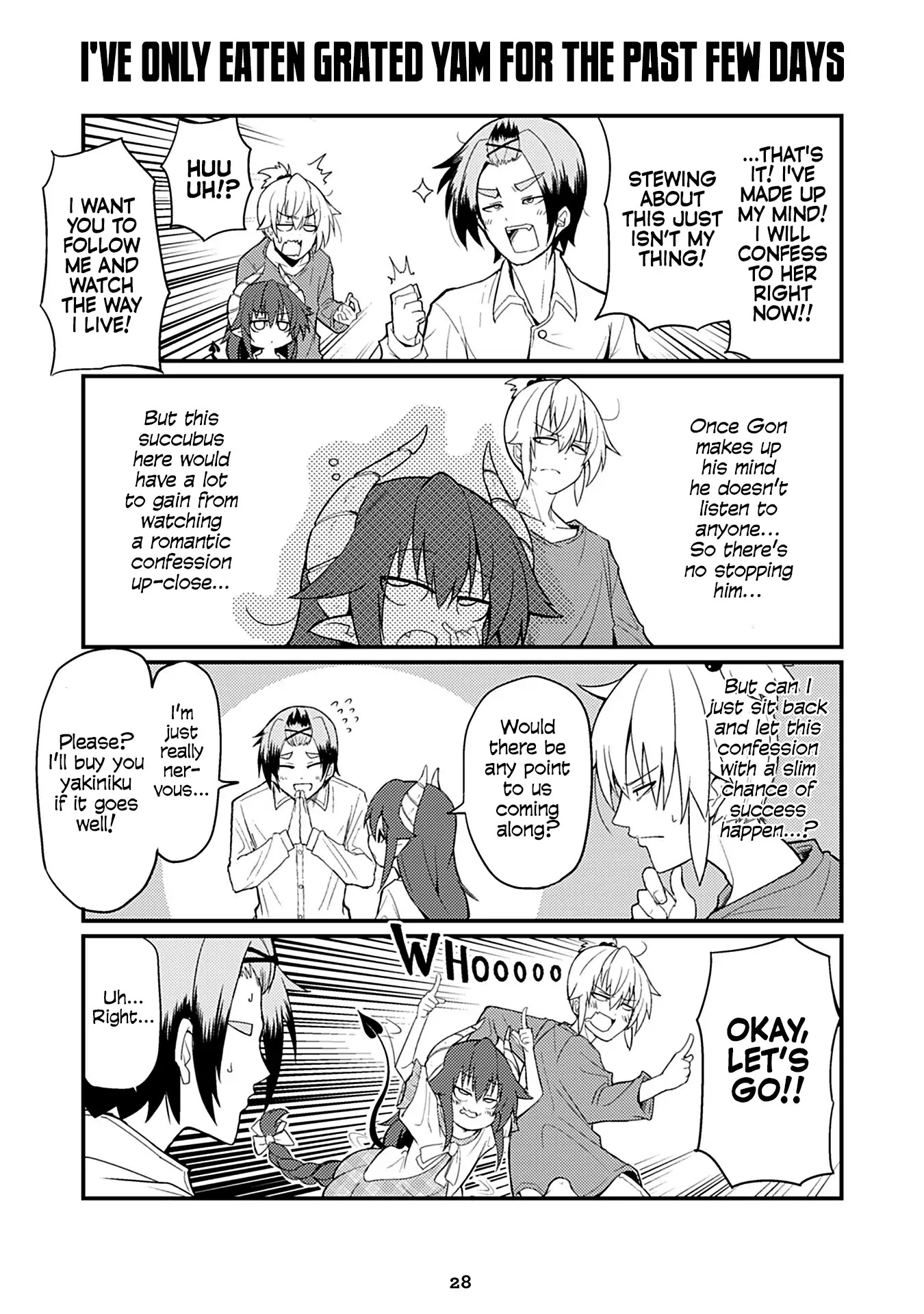 Naughty Succubus "Saki-chan" Chapter 26 page 1 - Chapter 26: I've only eaten grated yam for the past few days