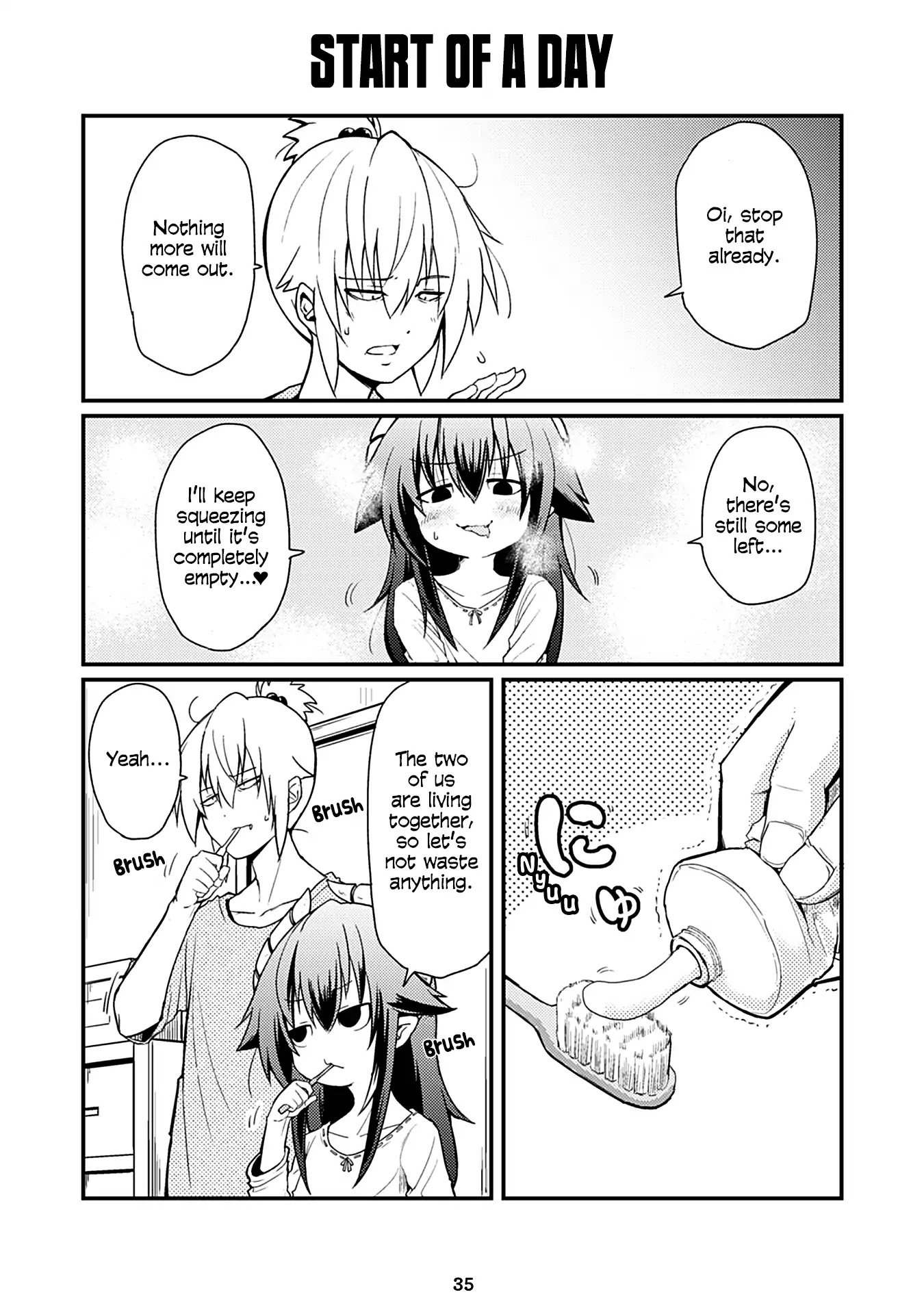 Naughty Succubus "Saki-chan" Chapter 31 page 1 - Chapter 31: Start of a day