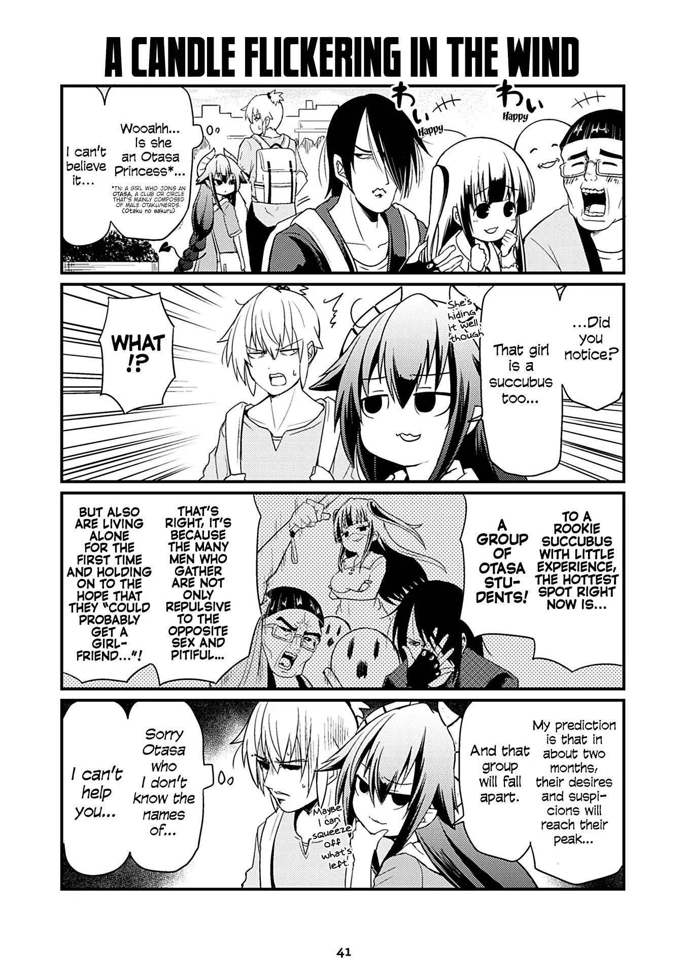 Naughty Succubus "Saki-chan" Chapter 37 page 1 - Chapter 37: Like a candle flickering in the wind.