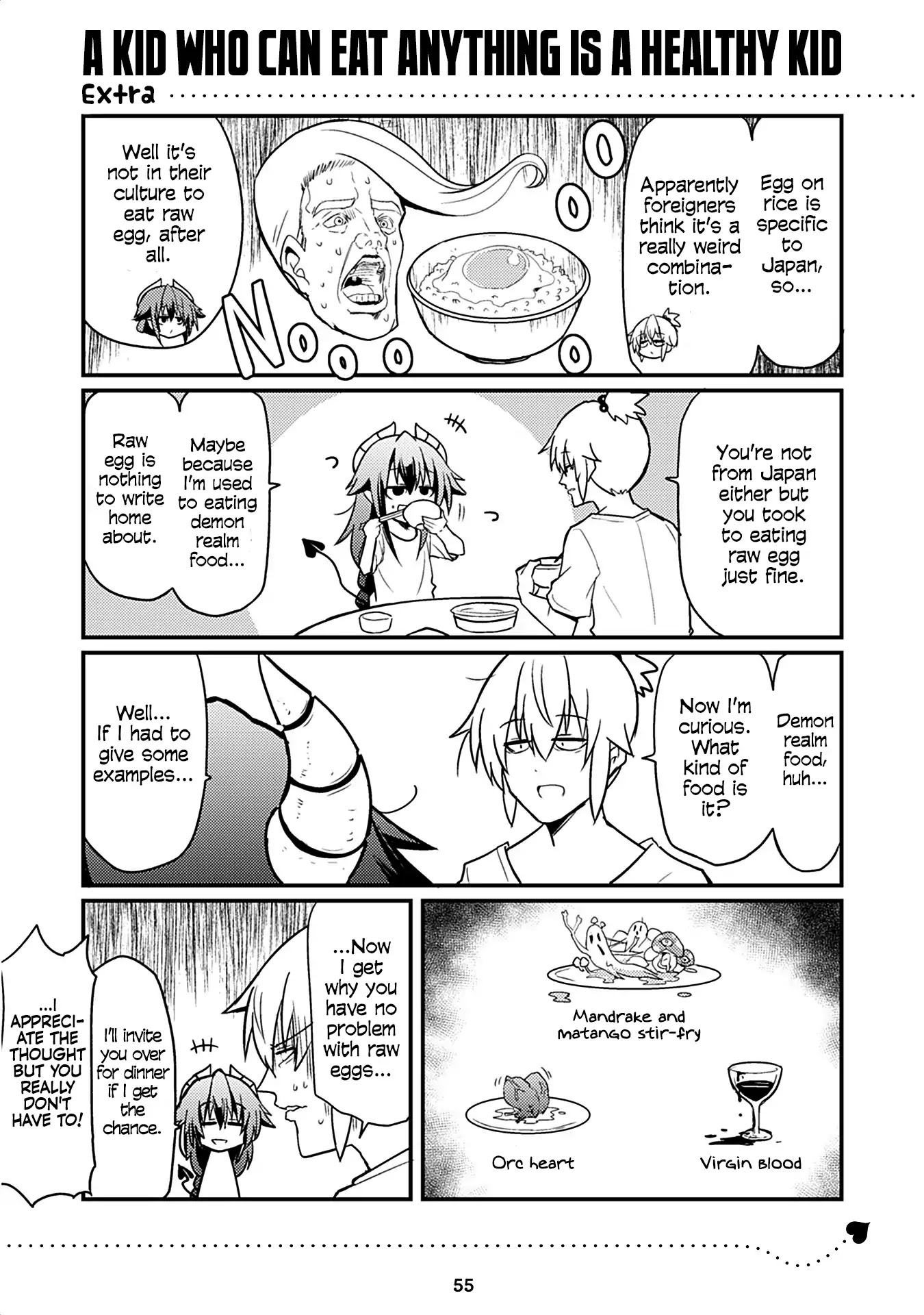 Naughty Succubus "Saki-chan" Chapter 48.5 page 1 - Chapter 48.5: A kid who can eat anything is a healthy kid