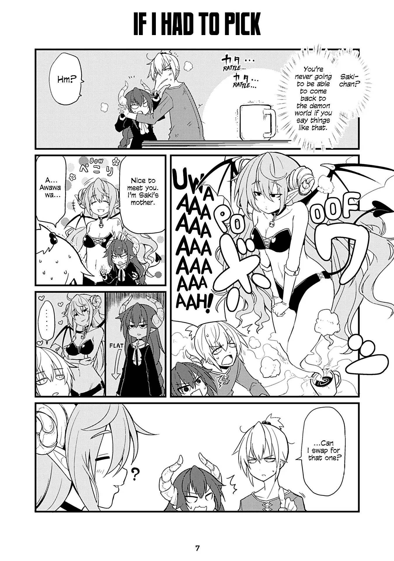 Naughty Succubus "Saki-chan" Chapter 5 page 1 - Chapter 5: If I had to pick