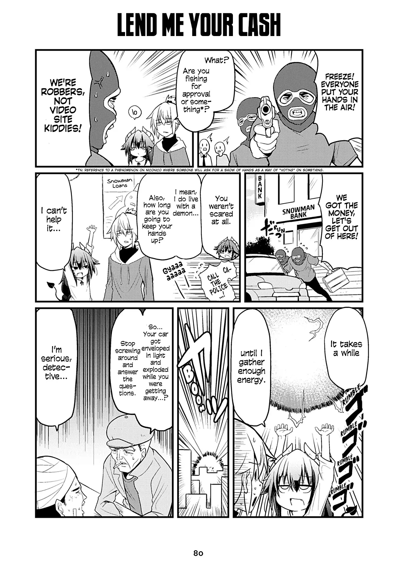 Naughty Succubus "Saki-chan" Chapter 68 page 1 - Chapter 68: Lend me your cash