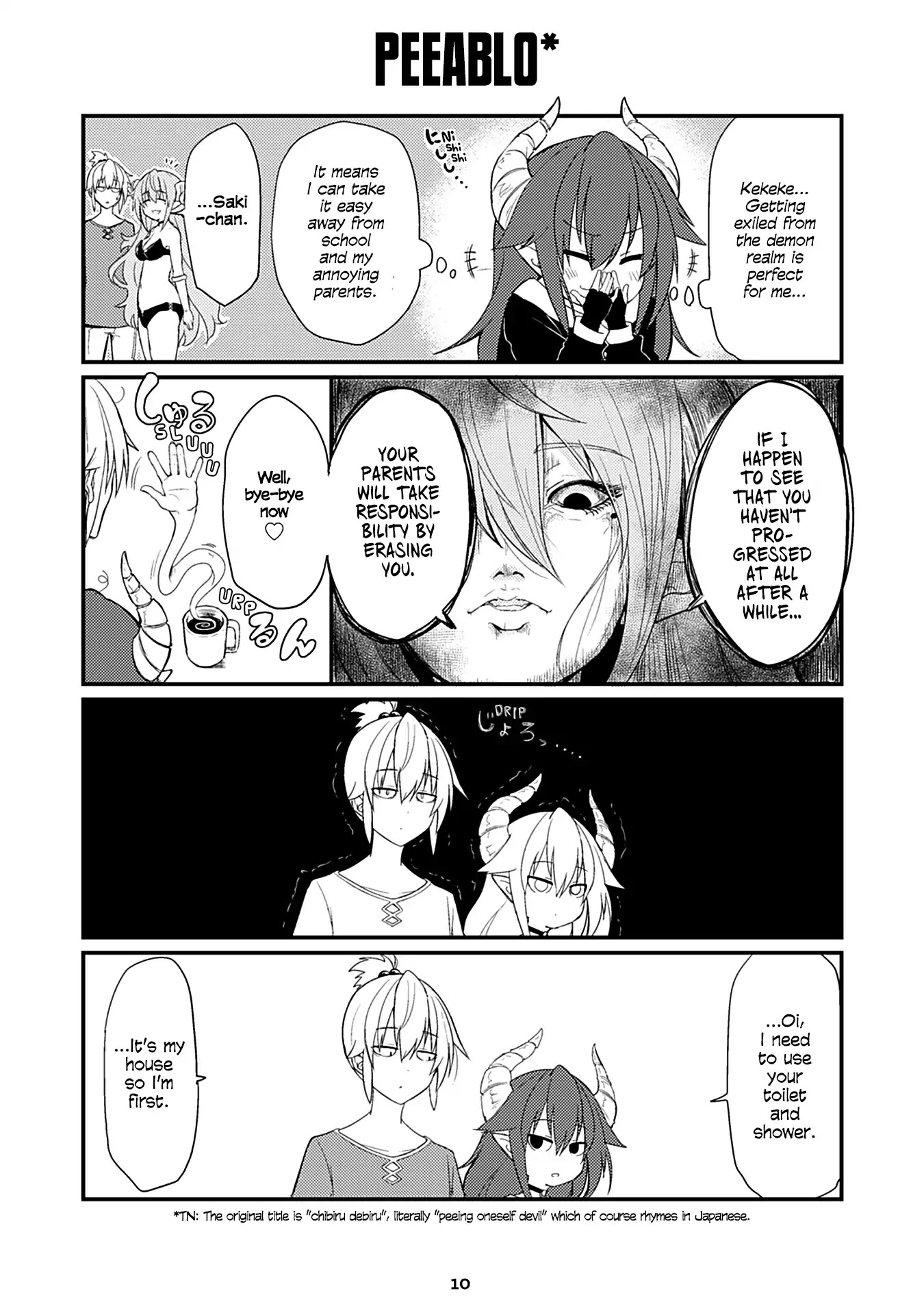 Naughty Succubus "Saki-chan" Chapter 8 page 1 - Chapter 8: Peeablo
