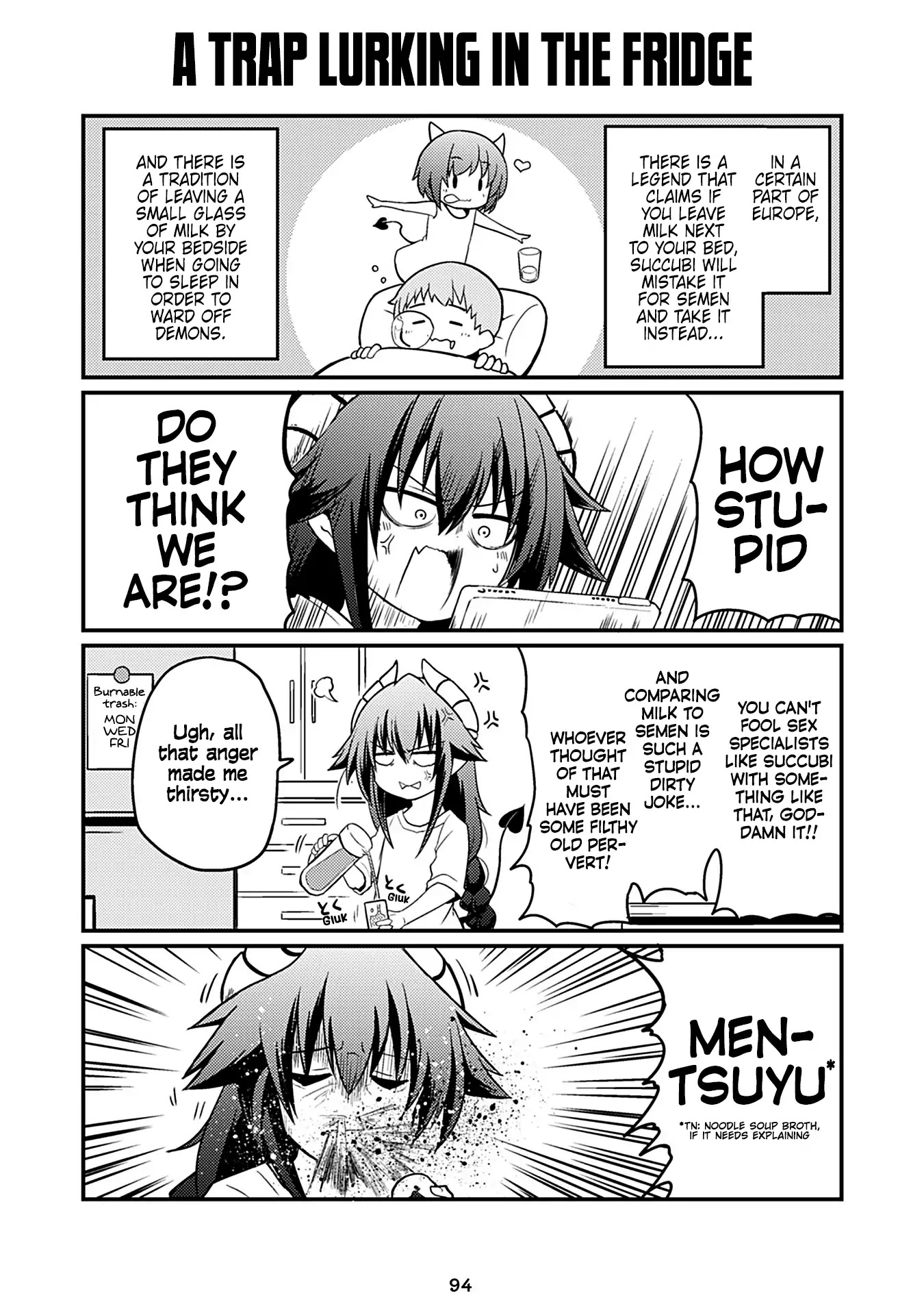 Naughty Succubus "Saki-chan" Chapter 80 page 1 - Chapter 80: A trap lurking in the fridge