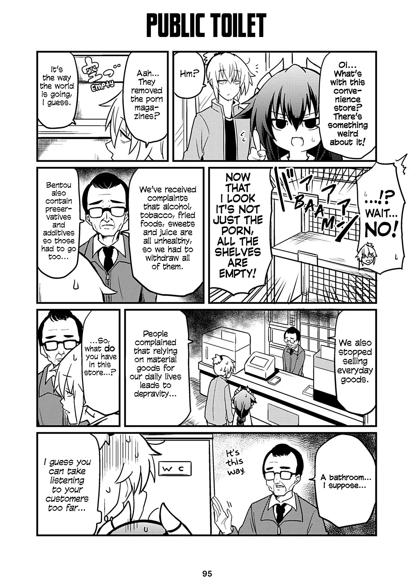 Naughty Succubus "Saki-chan" Chapter 81 page 1 - Chapter 81: Public toilet