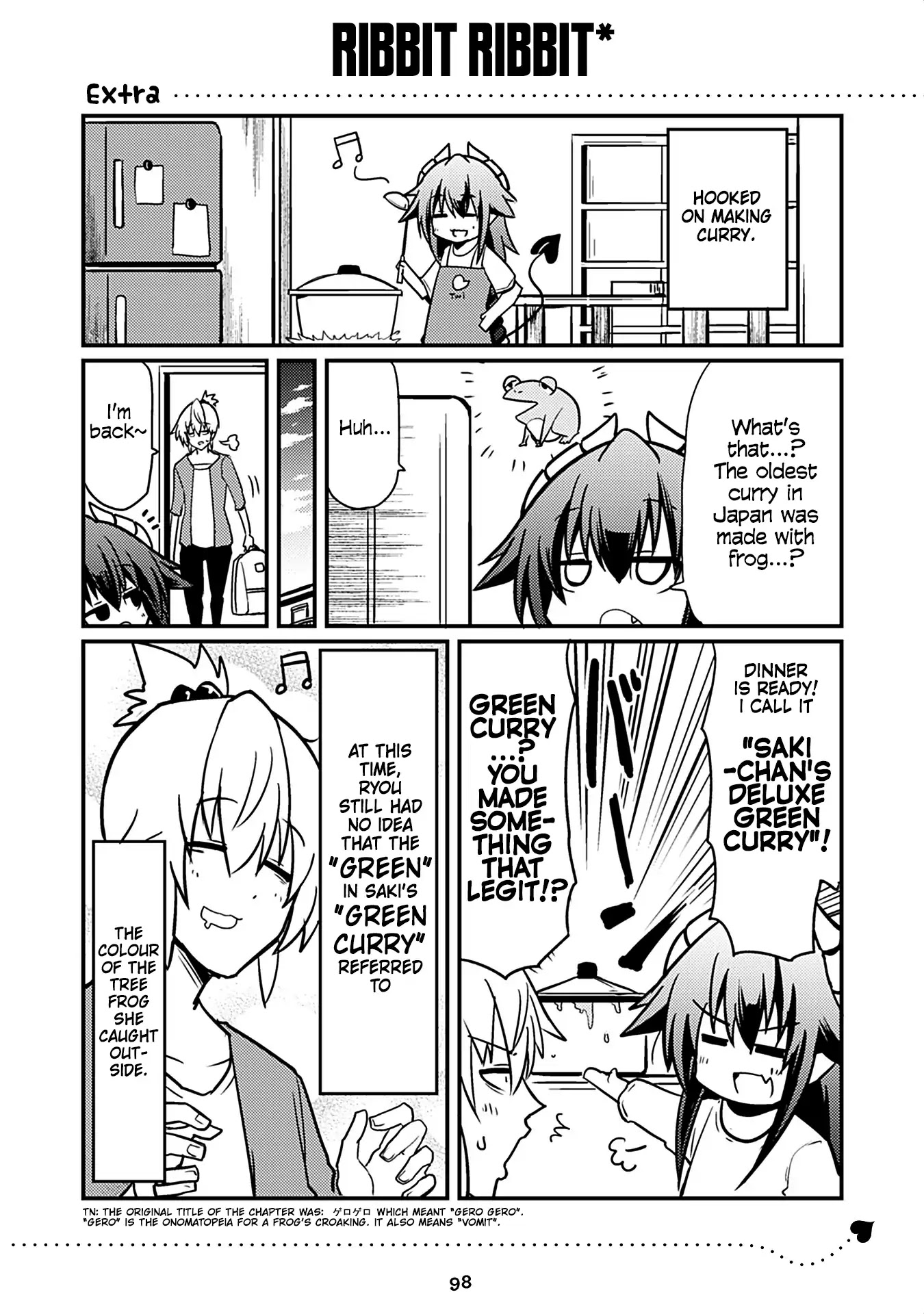 Naughty Succubus "Saki-chan" Chapter 83.5 page 1 - Chapter 83.5: Ribbit Ribbit