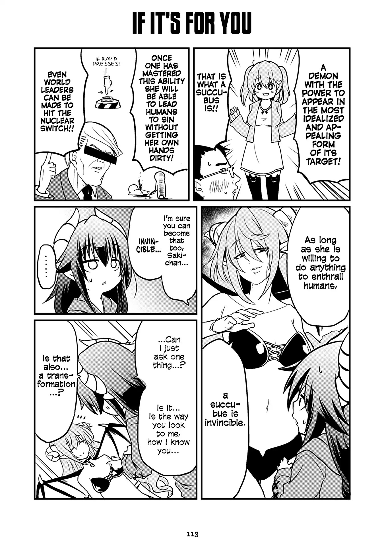 Naughty Succubus "Saki-chan" Chapter 97 page 1 - Chapter 97: If it's for you