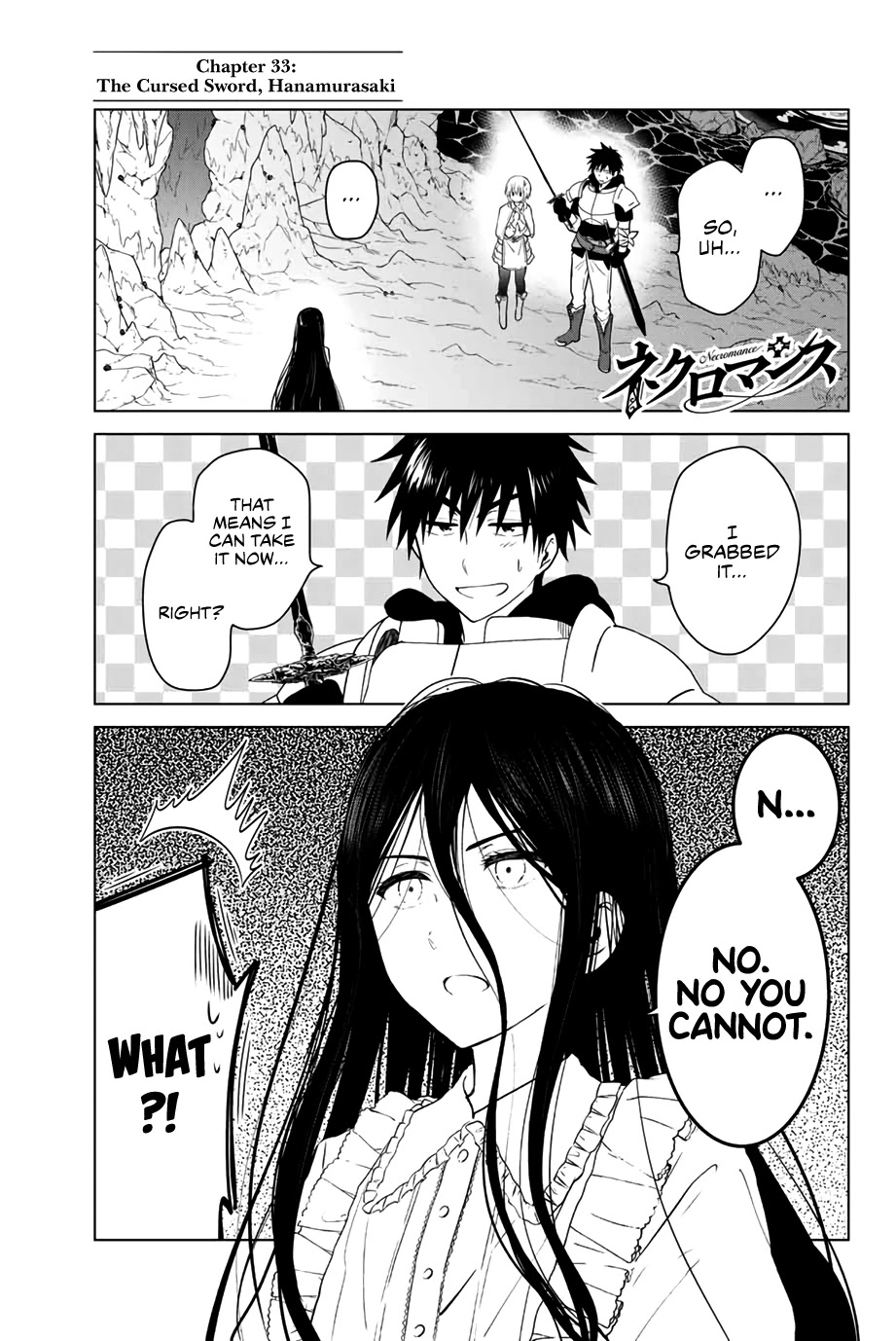 Necromance Chapter 33 page 2 - Chapter 33: The Cursed Sword, Hanamurasaki