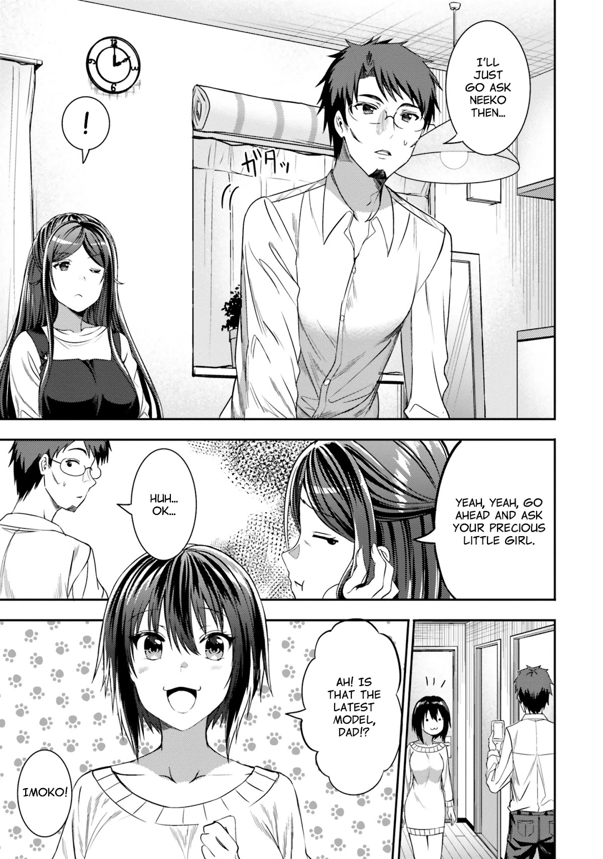 Neeko wa Tsurai yo Chapter 30 page 3 - Chapter 30: The NEET's Dad Bought a Smartphone